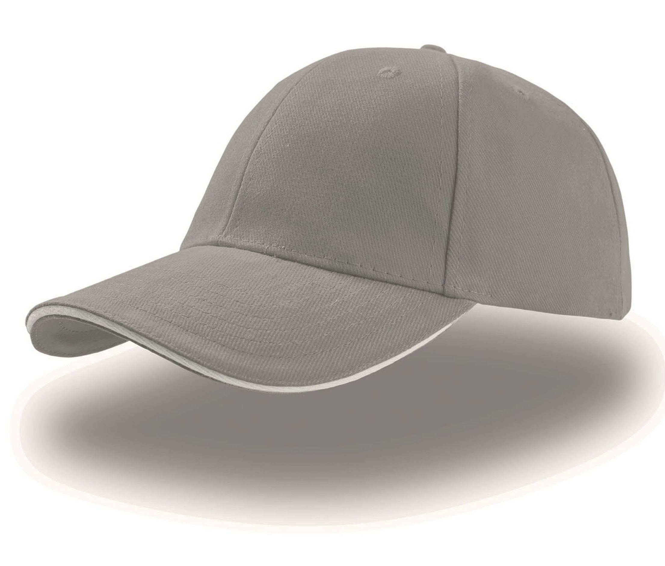 Casquette 6 Pans Sandwich - Grey/white