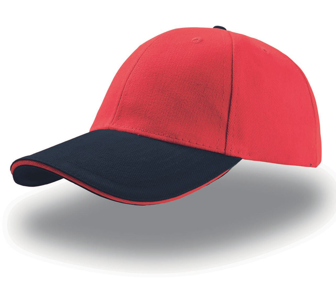 Casquette 6 Pans Sandwich - Red/navy