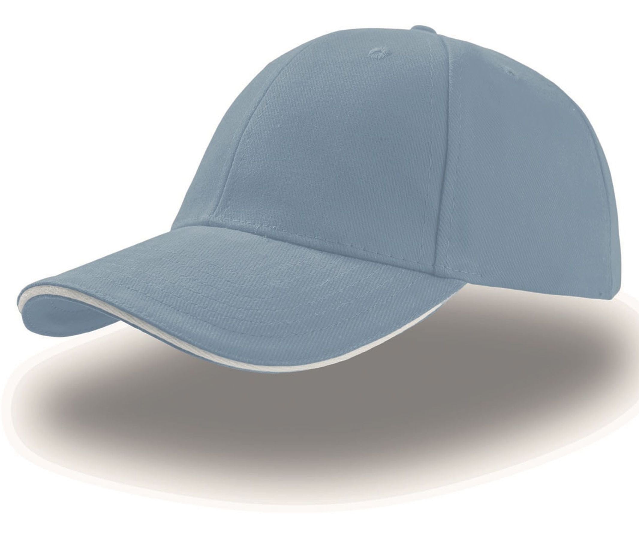 Casquette 6 Pans Sandwich - Light Blue/white