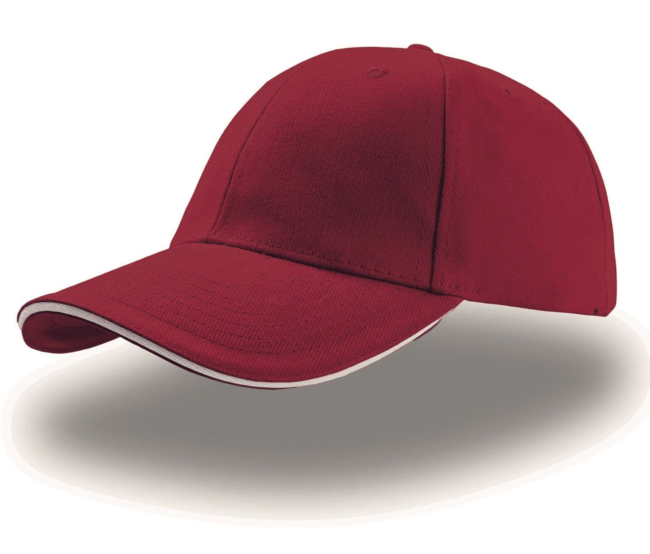 Casquette 6 Pans Sandwich - Burgundy/natural