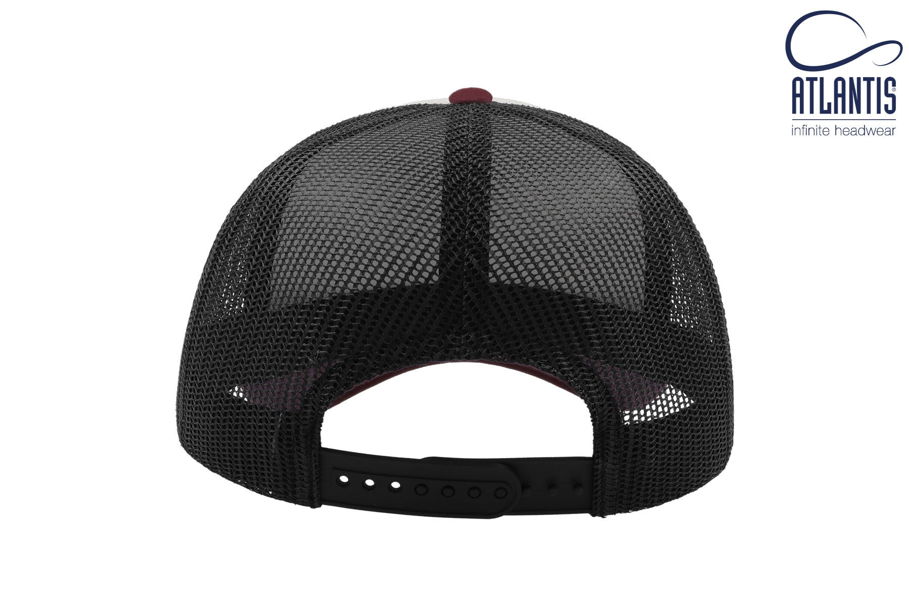 Casquette Style Rappeur - White/black/burgundy