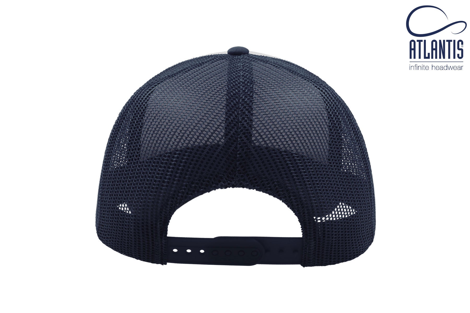 Casquette Style Rappeur - Navy/white