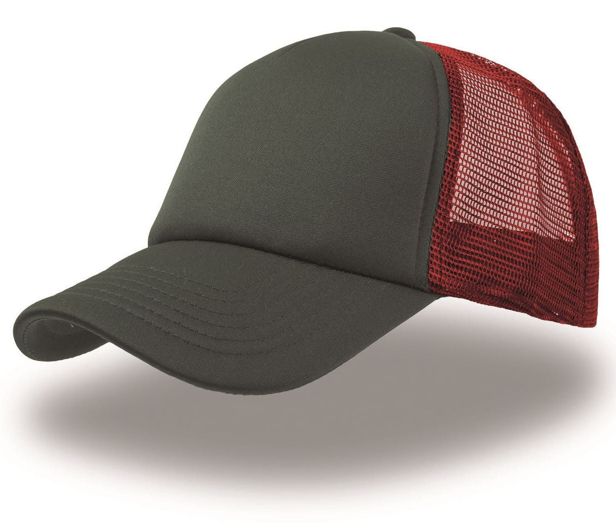 Casquette Style Rappeur - Grey/red
