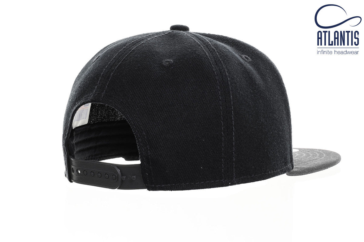 Casquette Snap Visière Plate - Black/grey