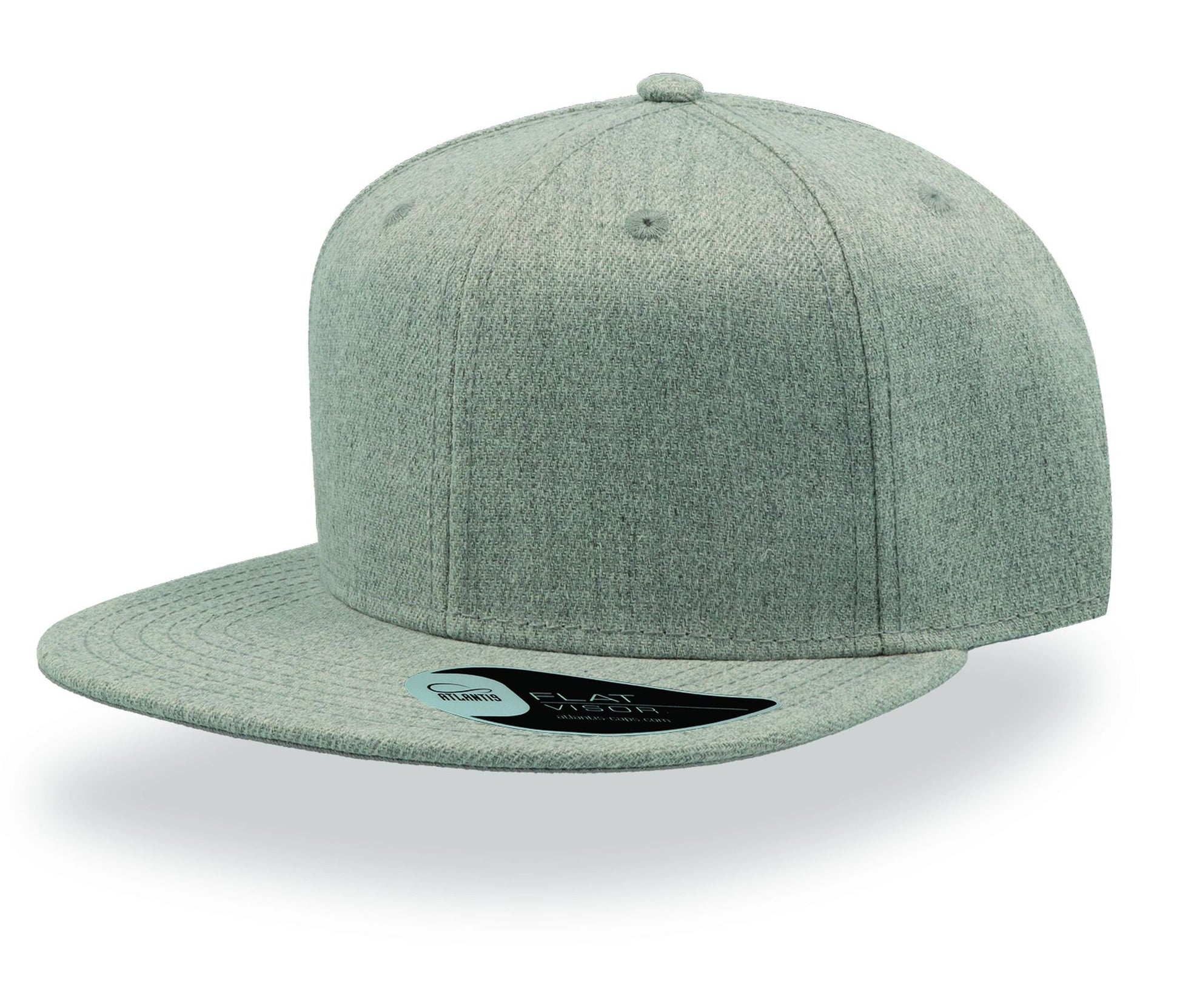 Casquette Snap Visière Plate - Grey Melange