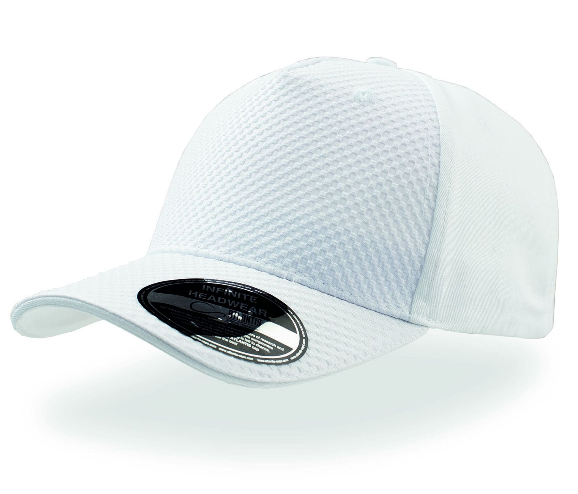Casquette 5 Pans Effet Nid D'abeille - White