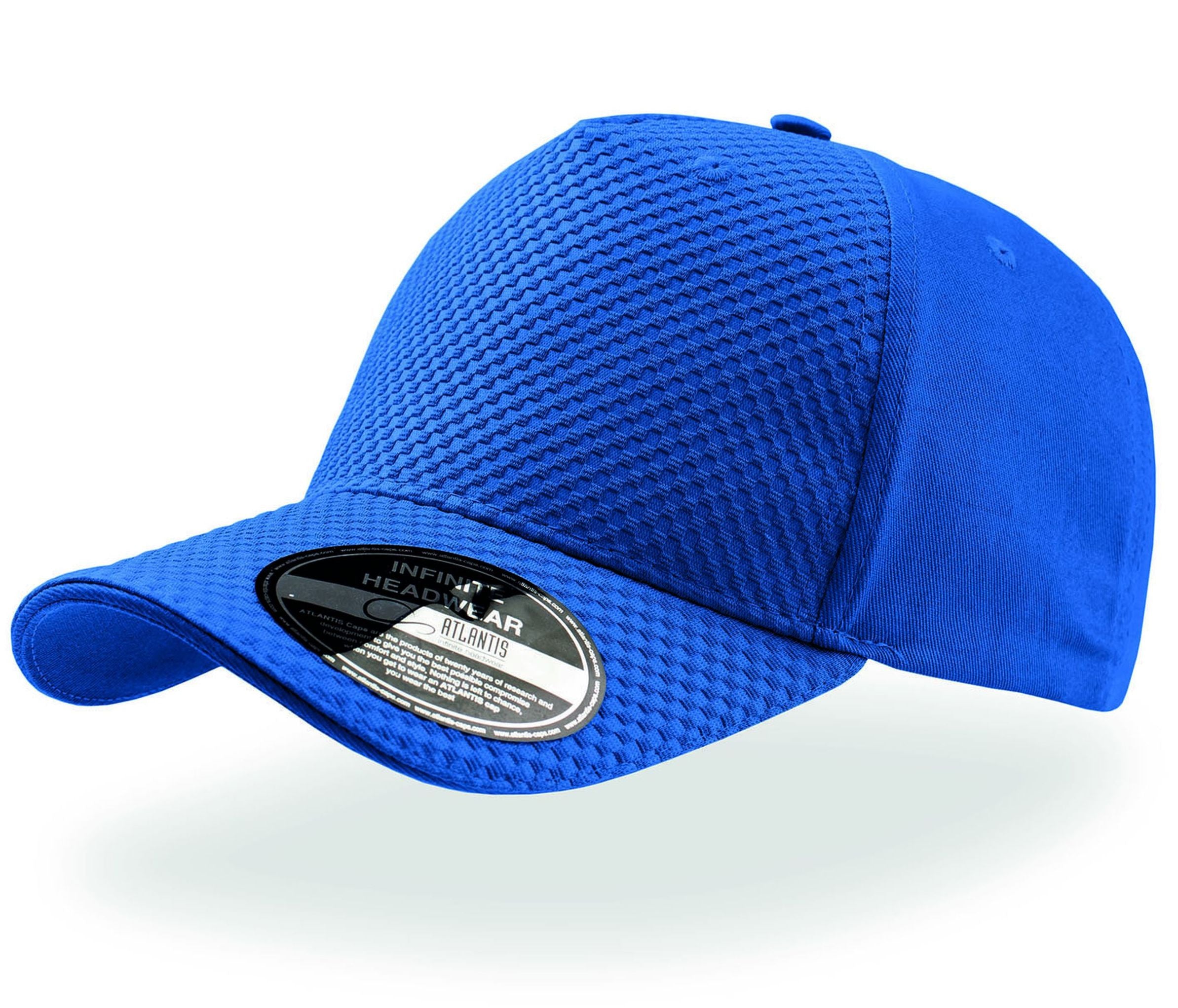 Casquette 5 Pans Effet Nid D'abeille - Royal