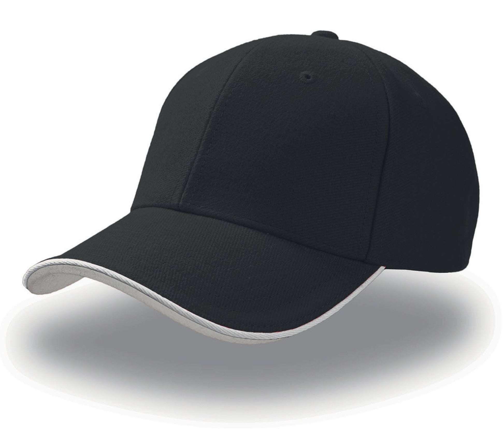 Casquette 6 Pans Contrastée - Black