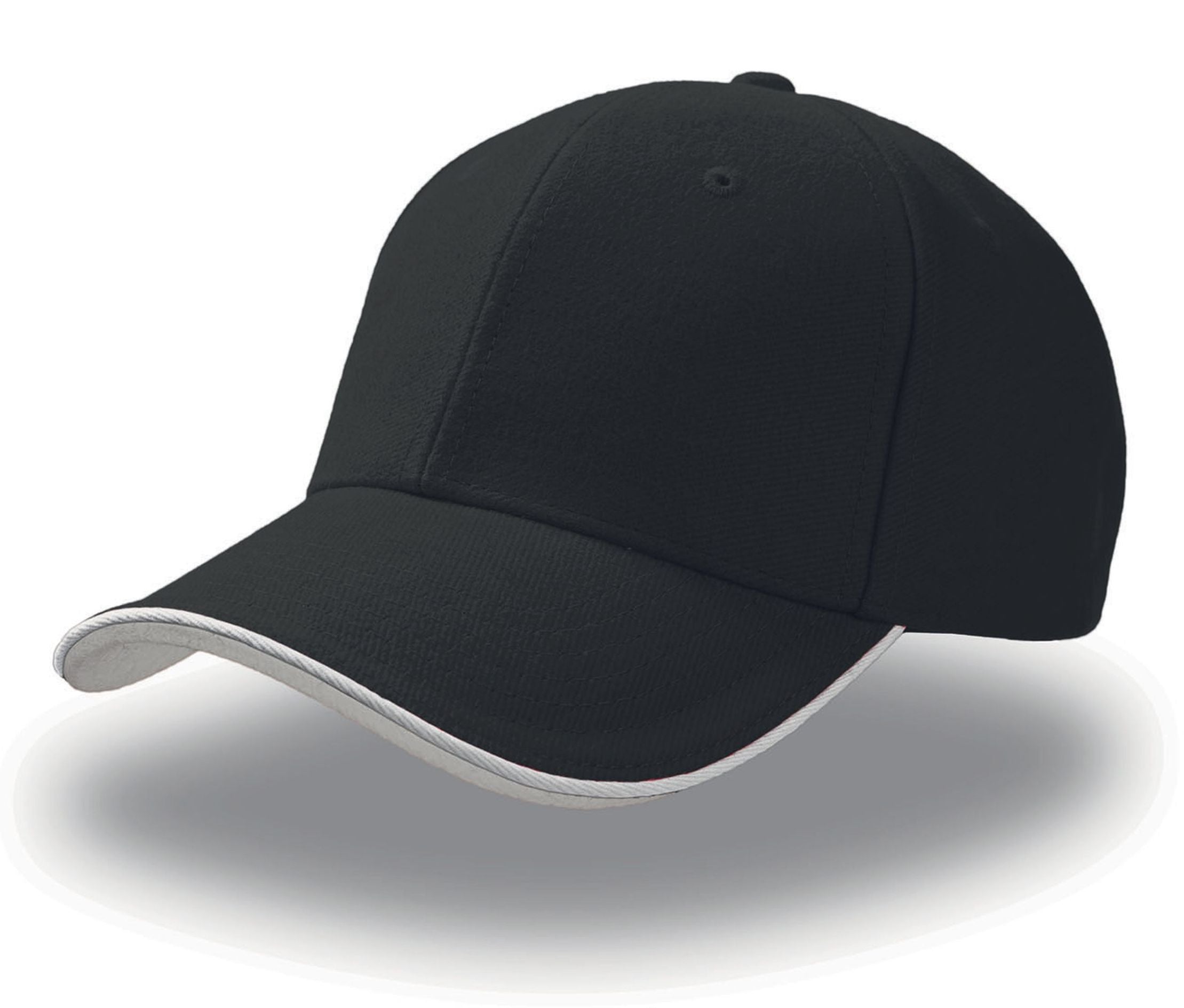 Casquette 6 Pans Contrastée - Black