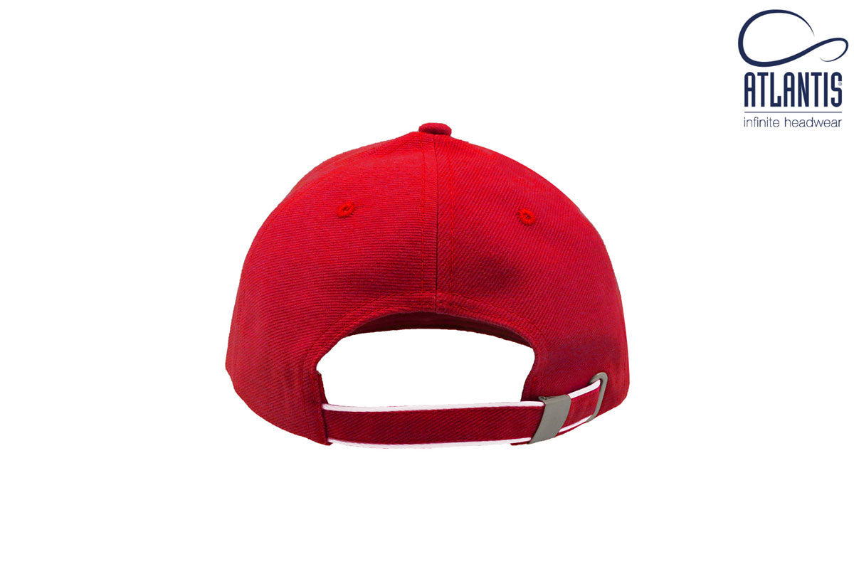 Casquette 6 Pans Contrastée - Red/white