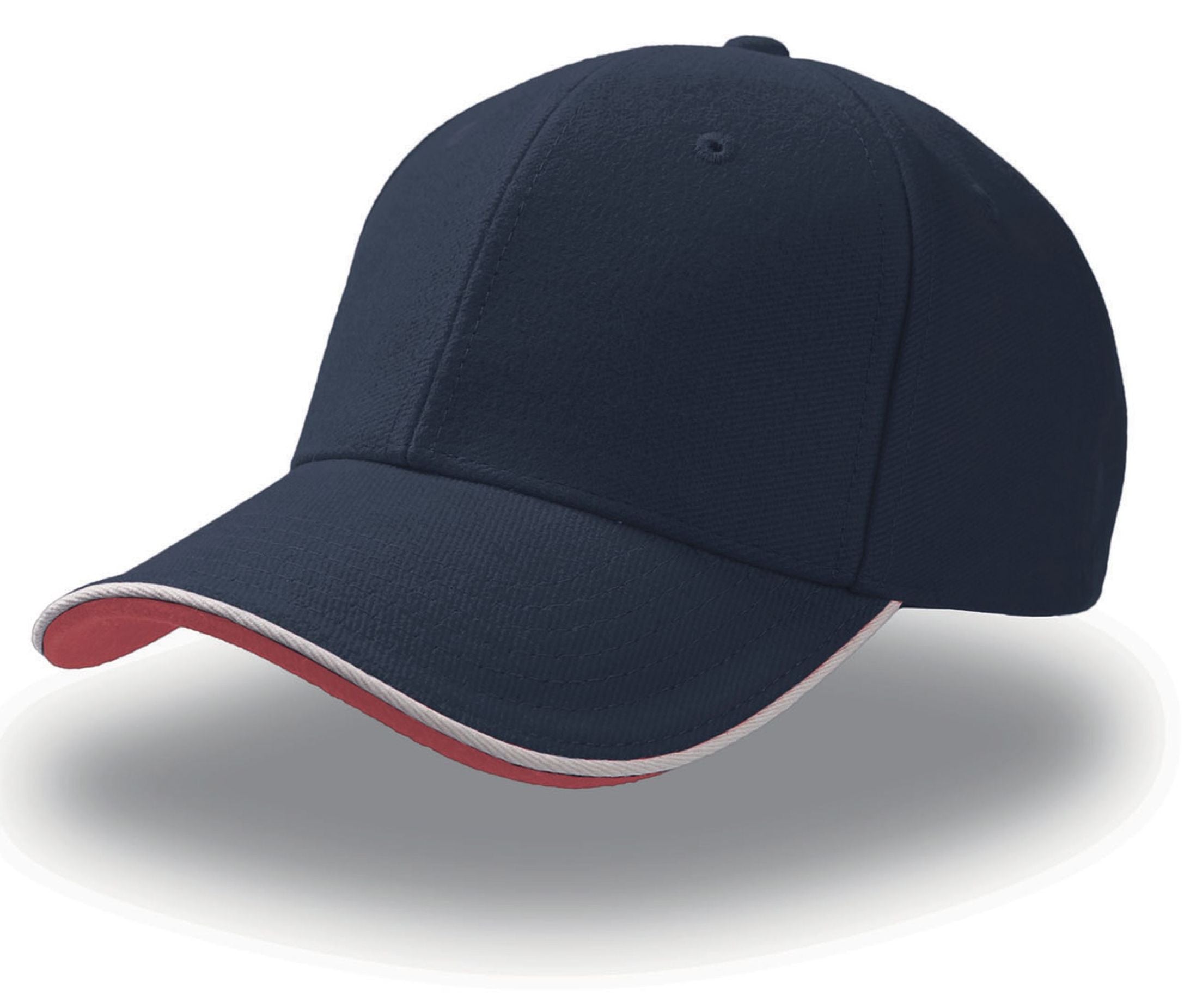 Casquette 6 Pans Contrastée - Navy/white