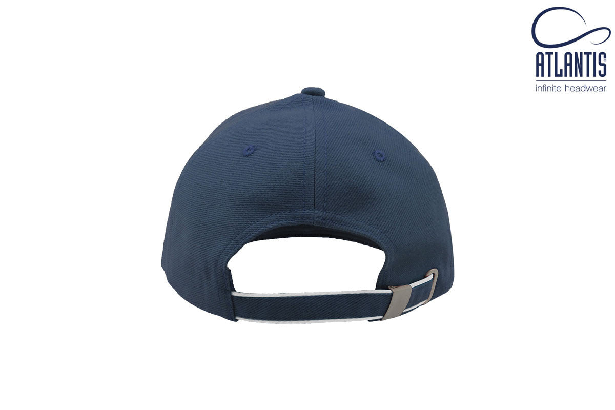 Casquette 6 Pans Contrastée - Royal/white