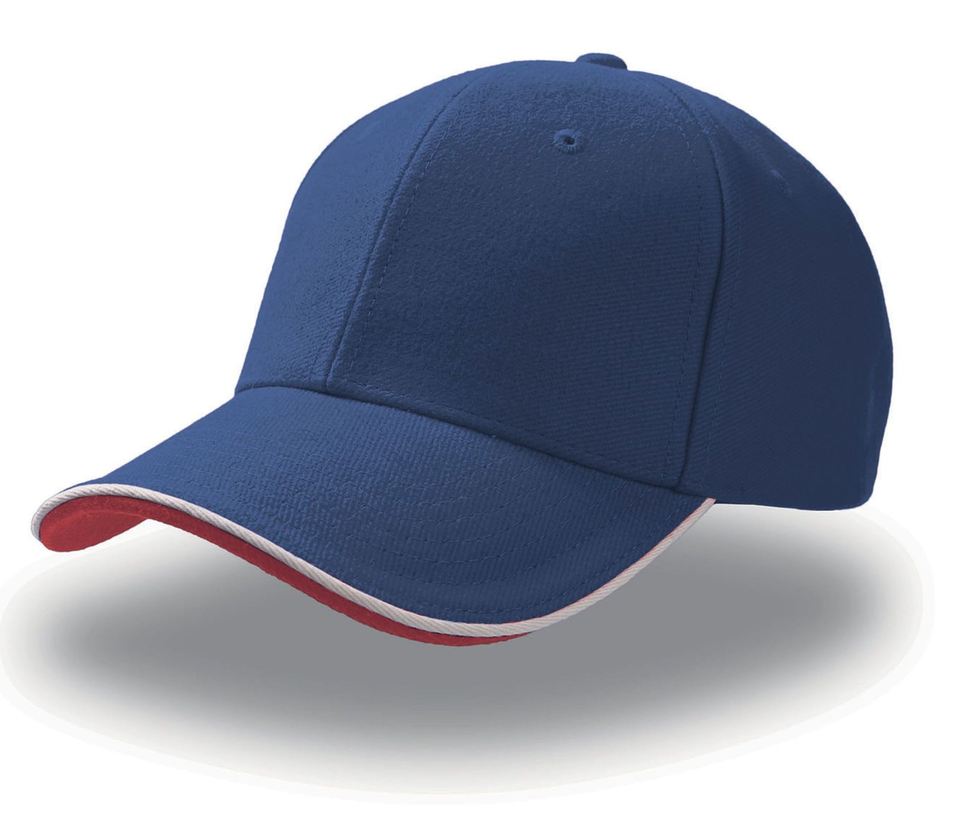 Casquette 6 Pans Contrastée - Royal/white