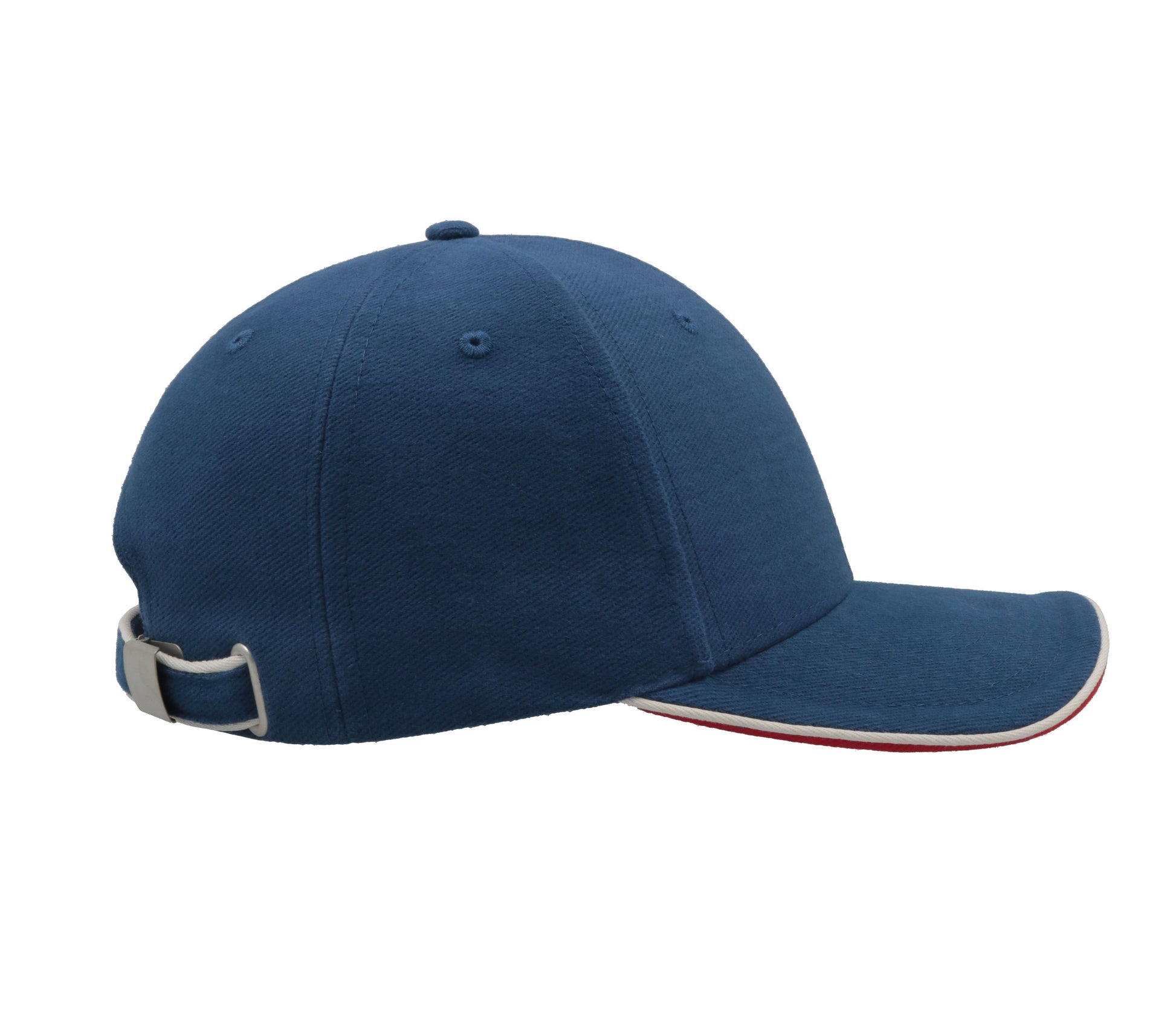 Casquette 6 Pans Contrastée - Royal/white