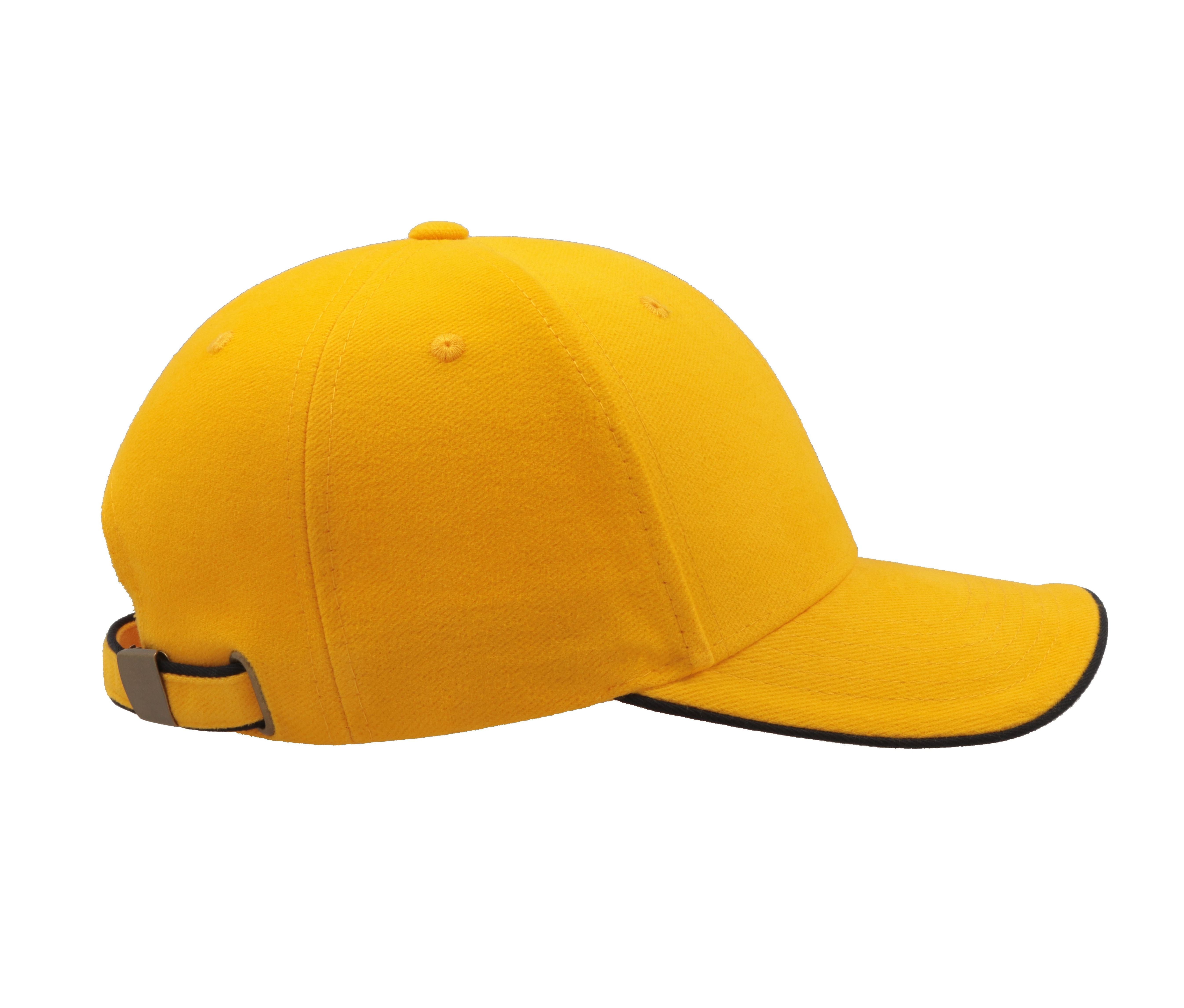 Casquette 6 Pans Contrastée - Yellow/navy