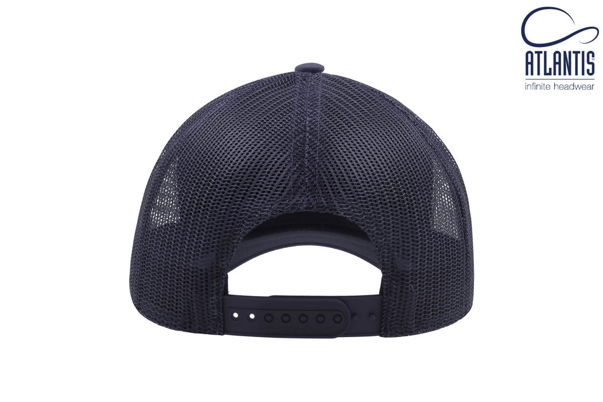 Casquette 5 Pans Style Trucker en Jersey - Navy