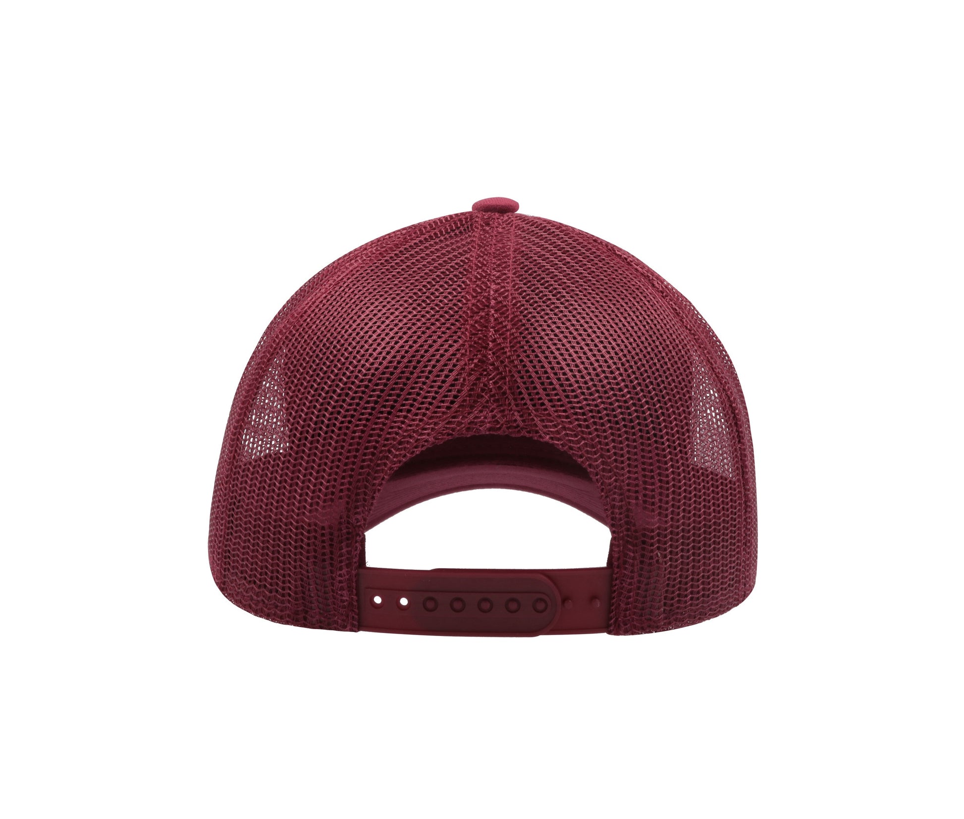 Casquette 5 Pans Style Trucker en Jersey - Burgundy