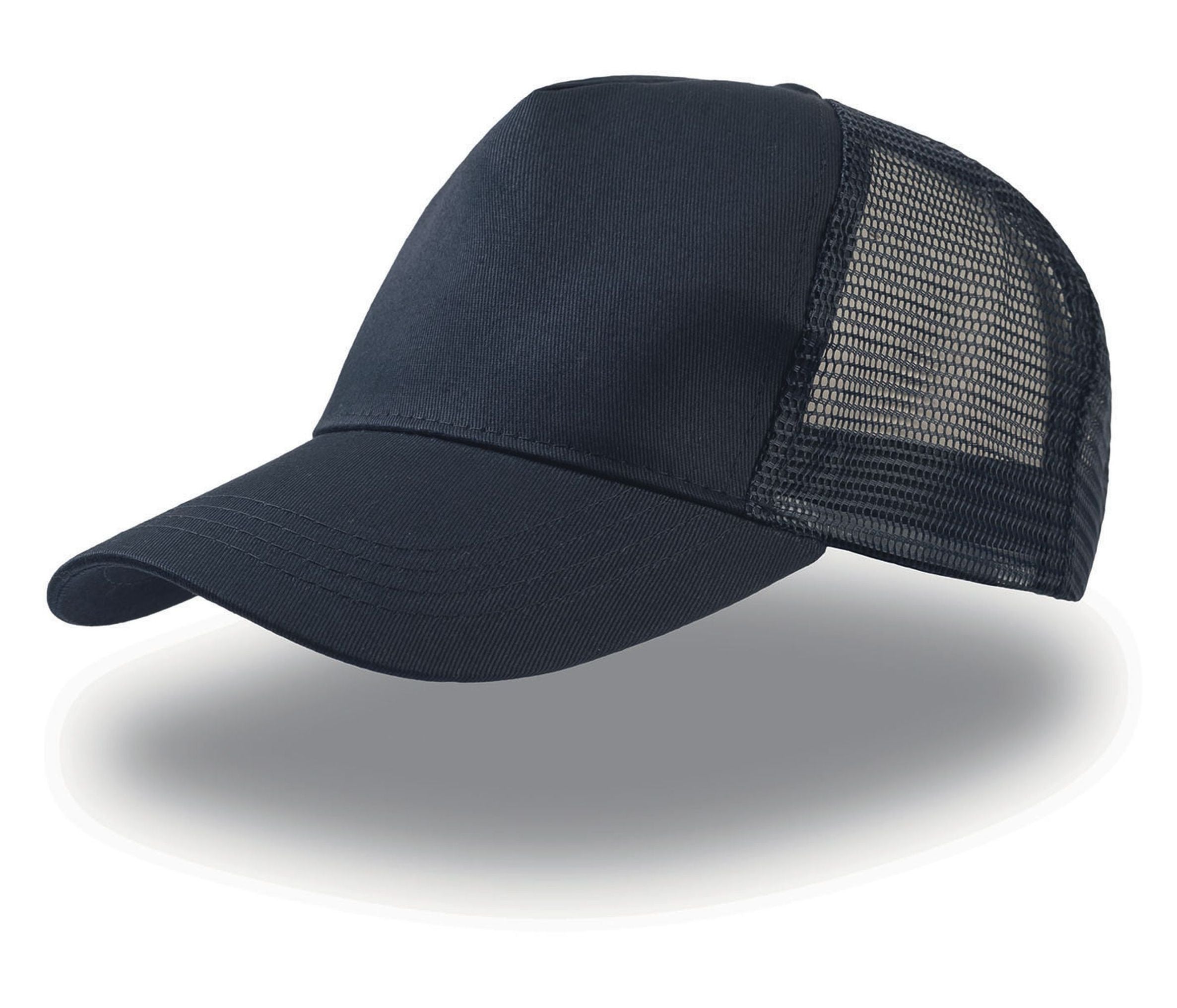 Casquette 5 Pans Style Trucker en Coton - Navy/navy
