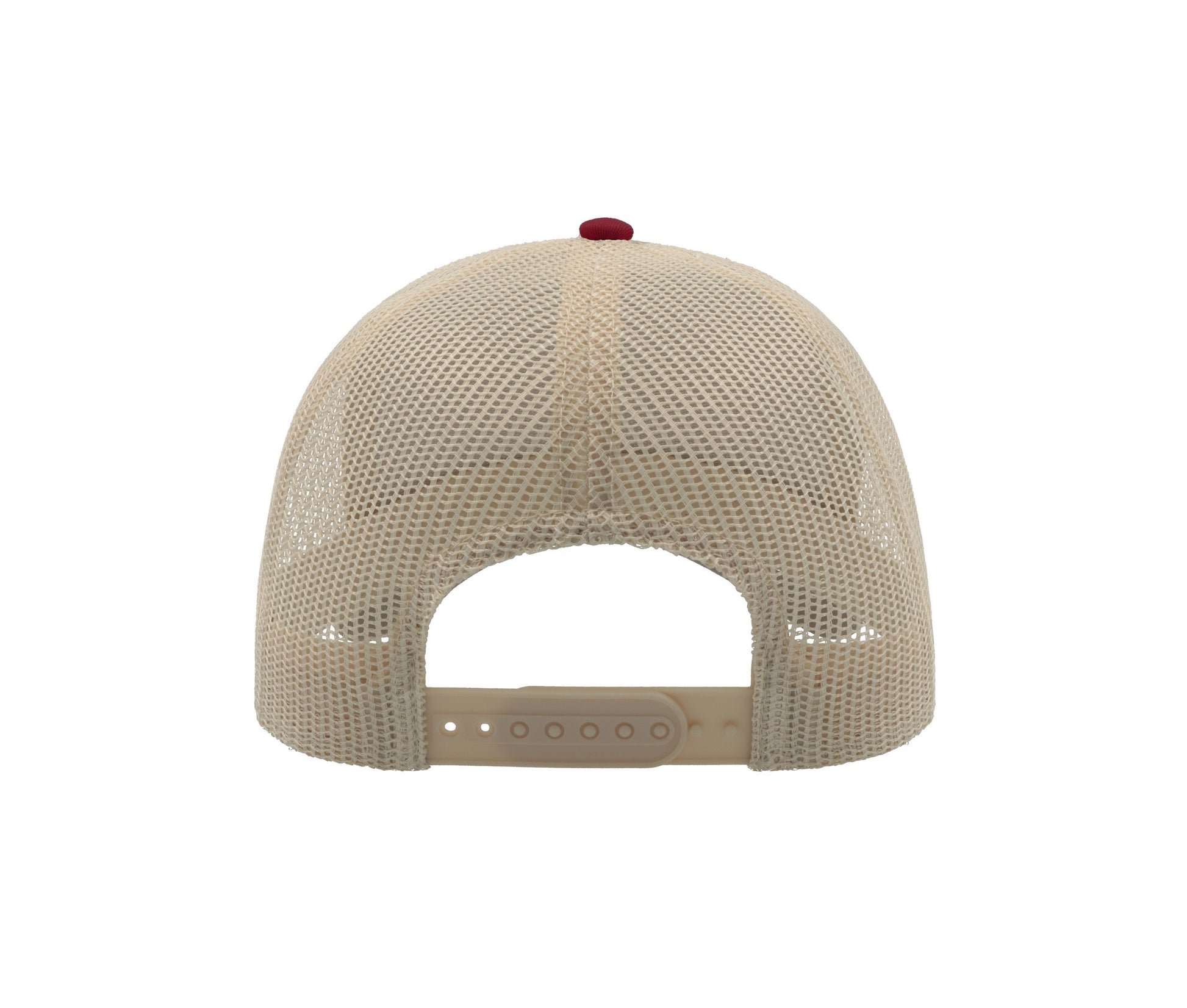 Casquette 5 Pans Style Trucker en Coton - Burgundy/stone