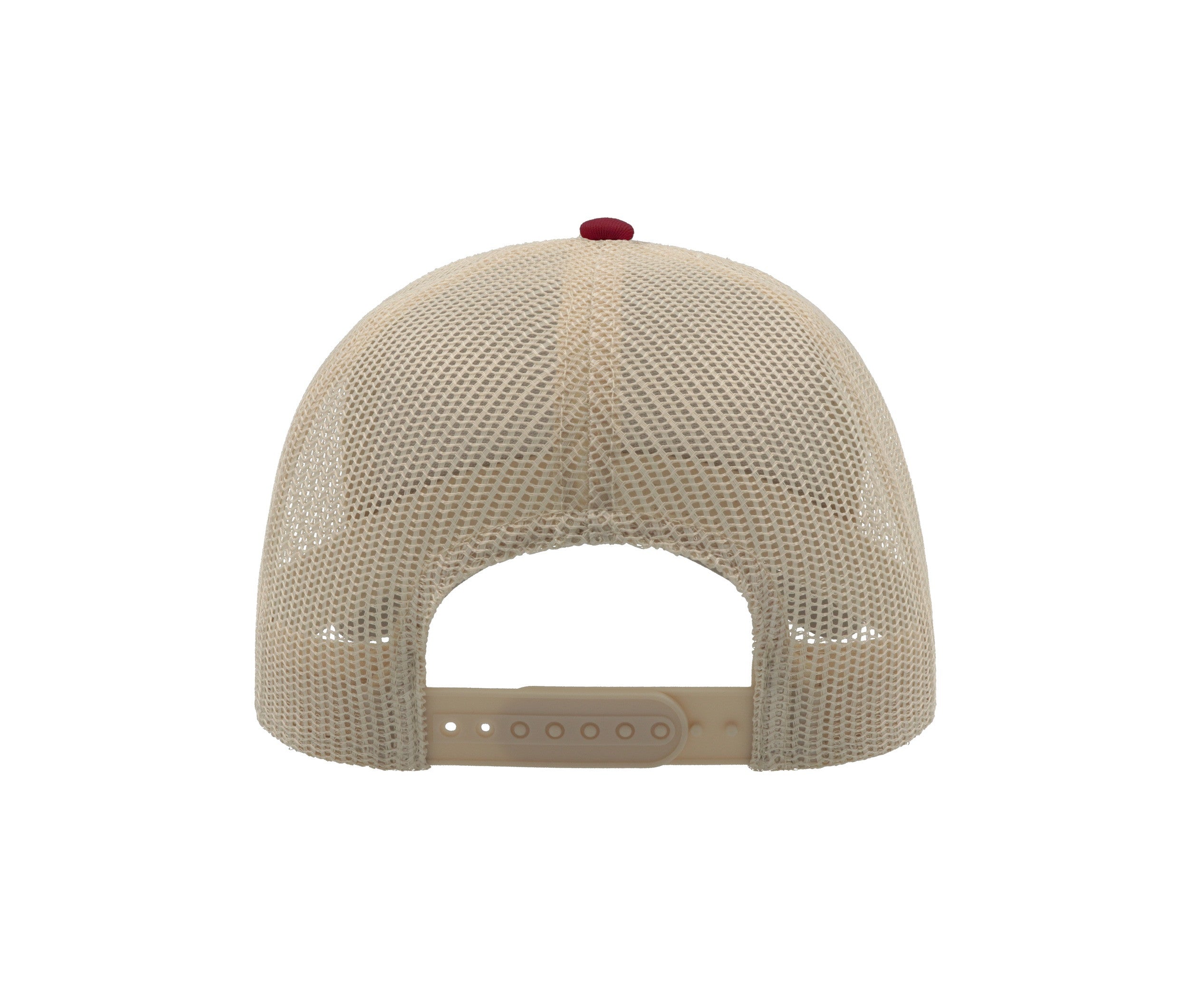 Casquette 5 Pans Style Trucker en Coton - Burgundy/stone