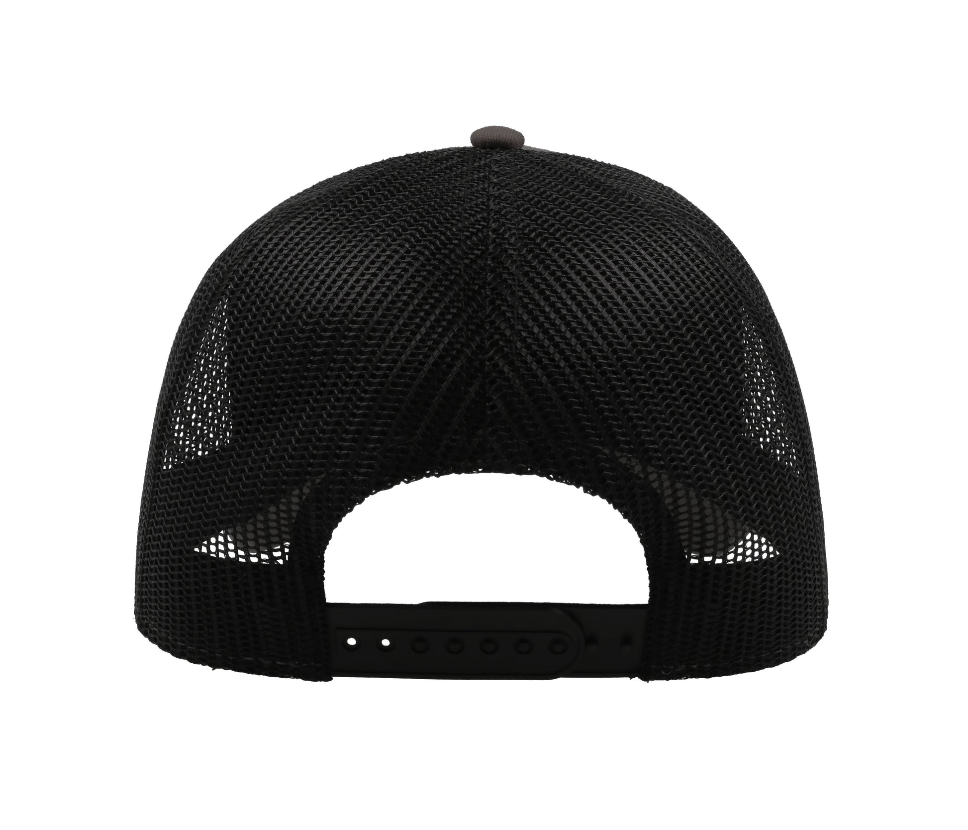 Casquette 5 Pans Style Trucker en Coton - Dark Grey/black