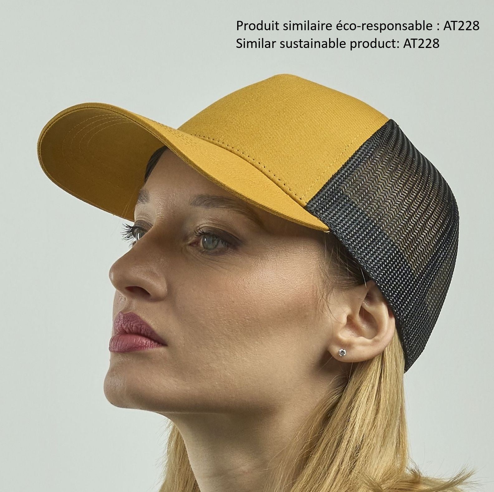 Casquette 5 pans style trucker en coton