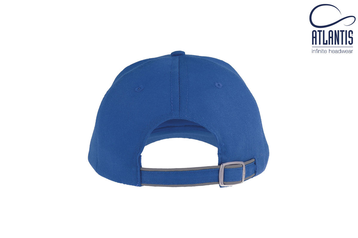 Casquette 6 Pans Piping Réfléchissant - Royal