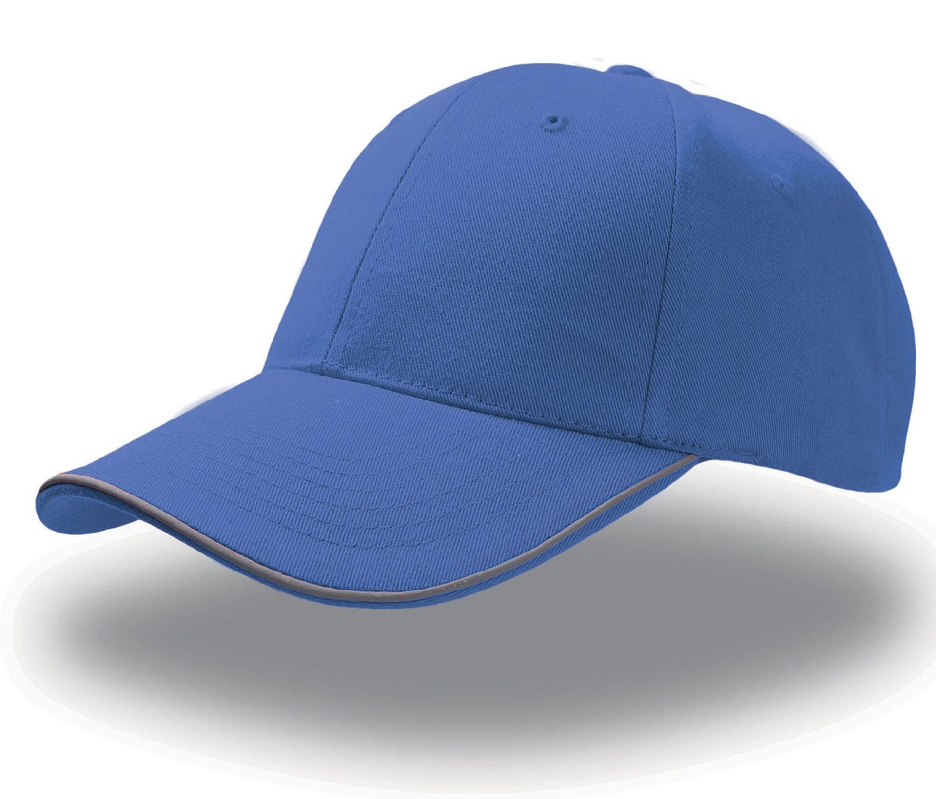 Casquette 6 Pans Piping Réfléchissant - Royal