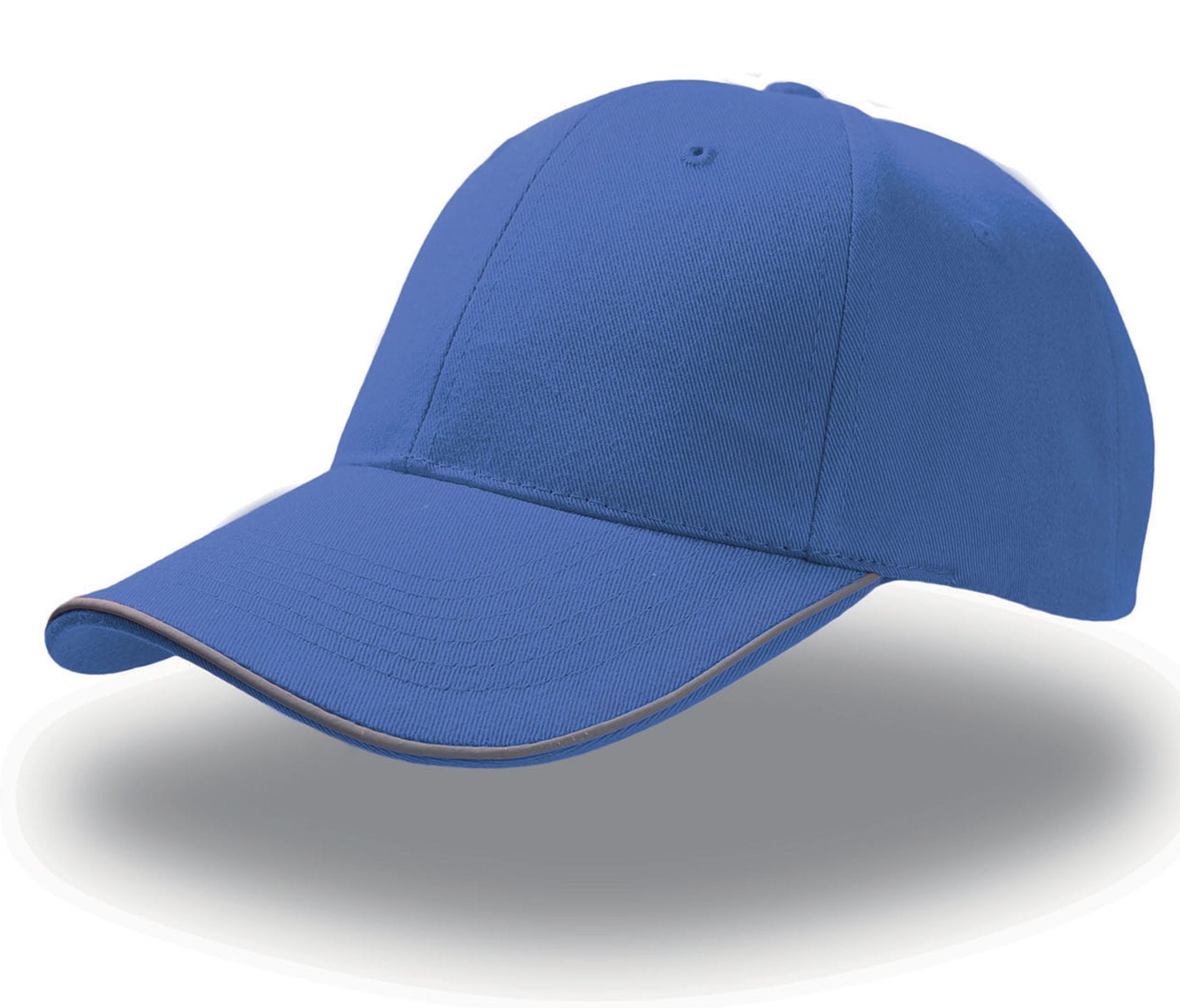 Casquette 6 Pans Piping Réfléchissant - Royal