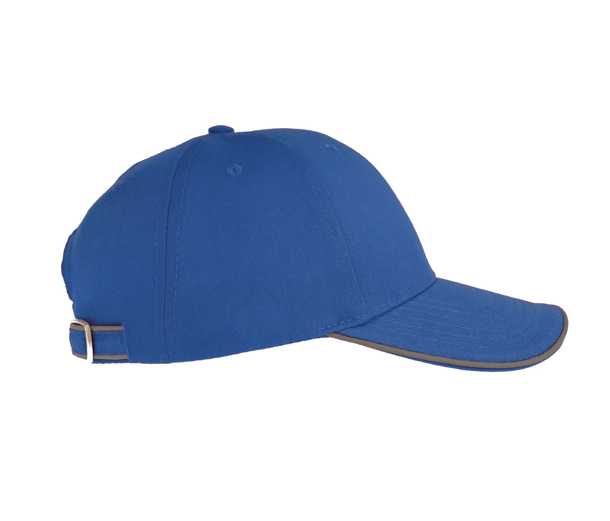 Casquette 6 Pans Piping Réfléchissant - Royal