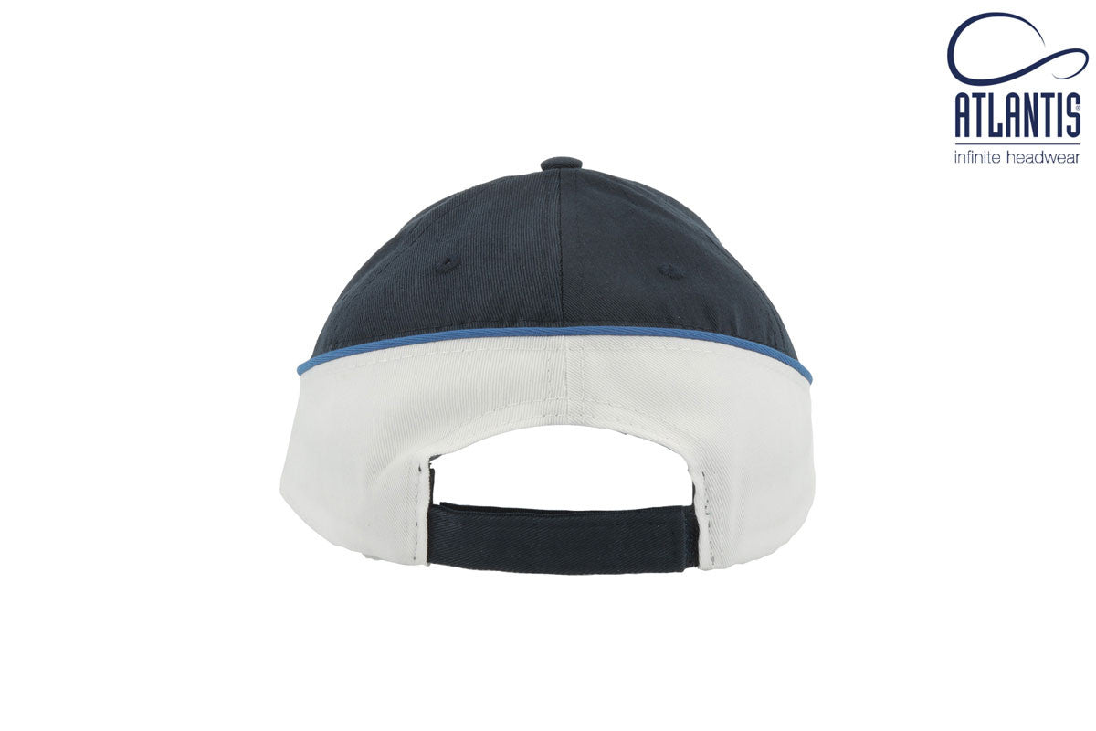 Casquette 6 Pans Contrastée - Navy/white
