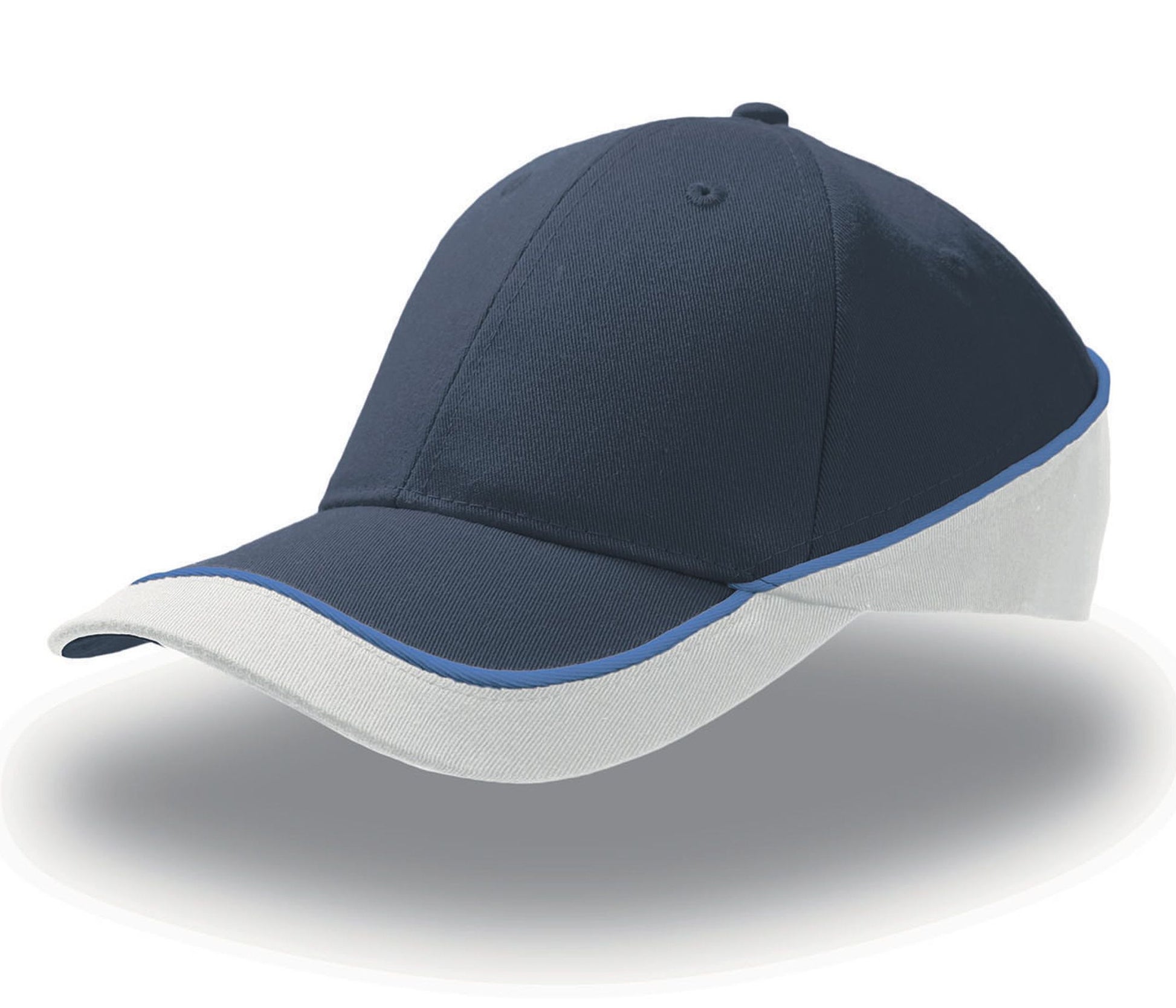Casquette 6 Pans Contrastée - Navy/white
