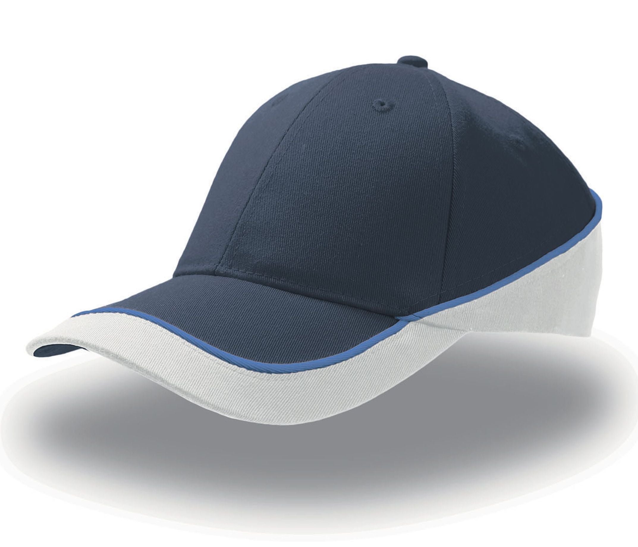 Casquette 6 Pans Contrastée - Navy/white