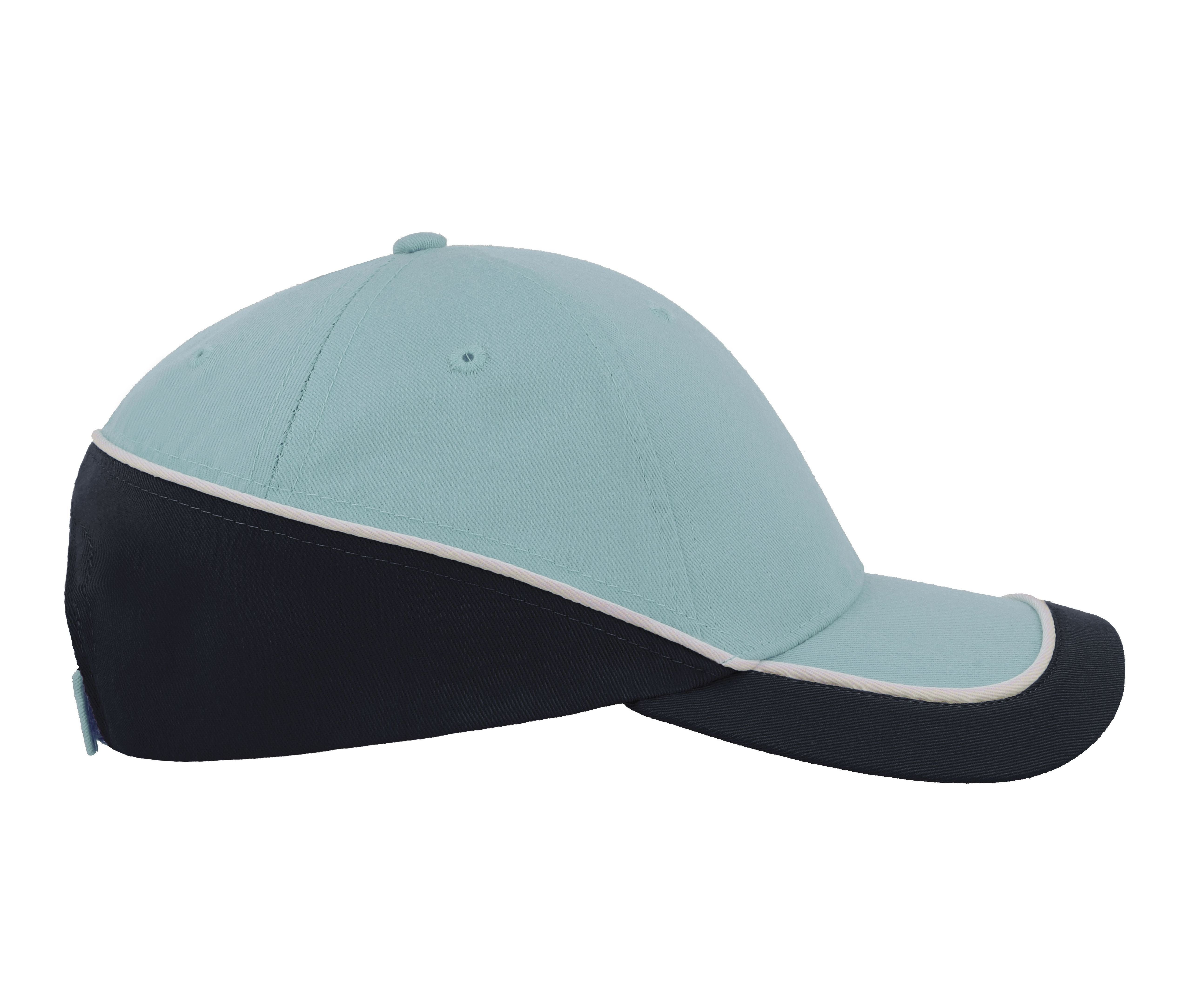 Casquette 6 Pans Contrastée - Light Blue/navy