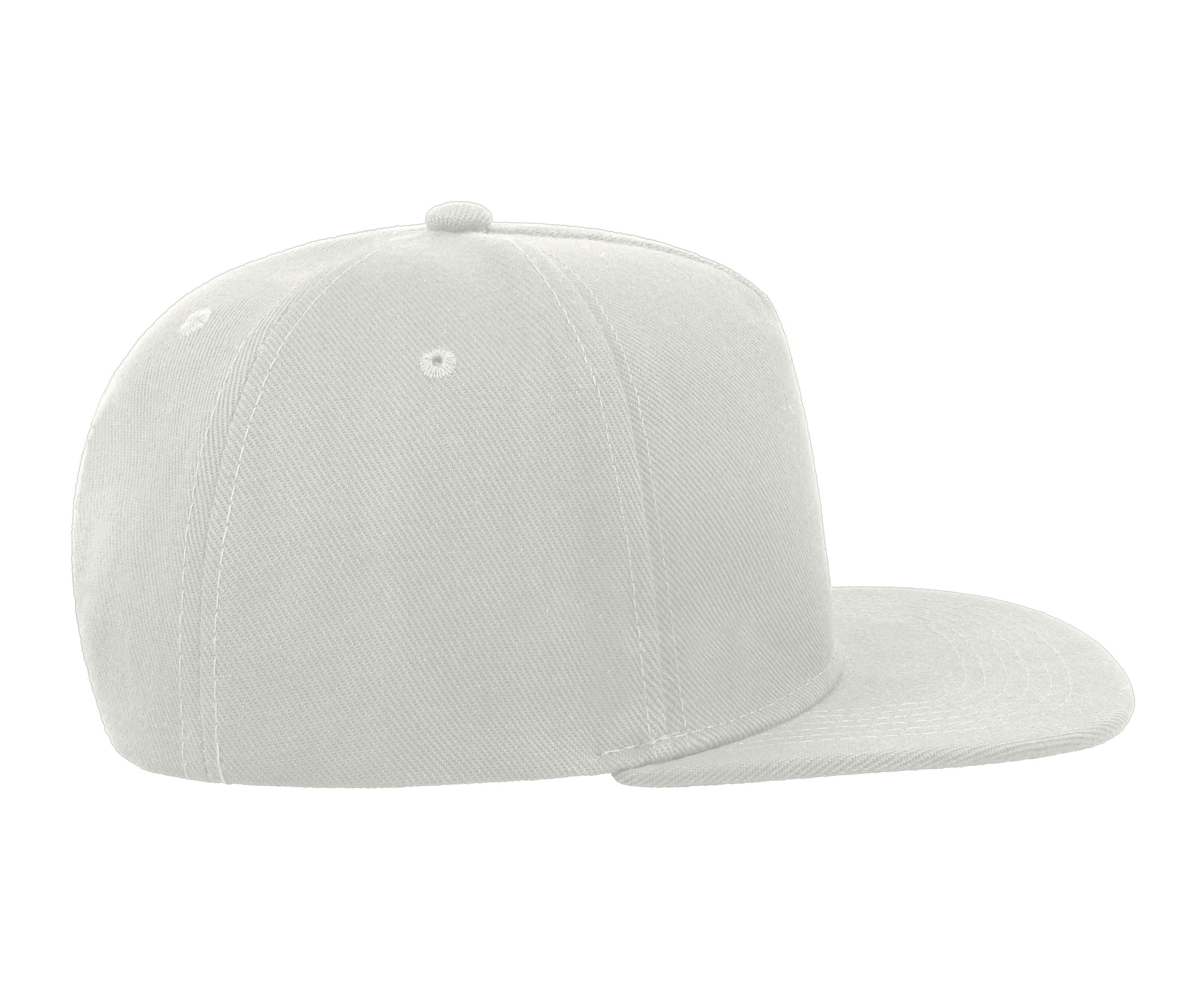 Casquette Visière Plate 5 Pans - White