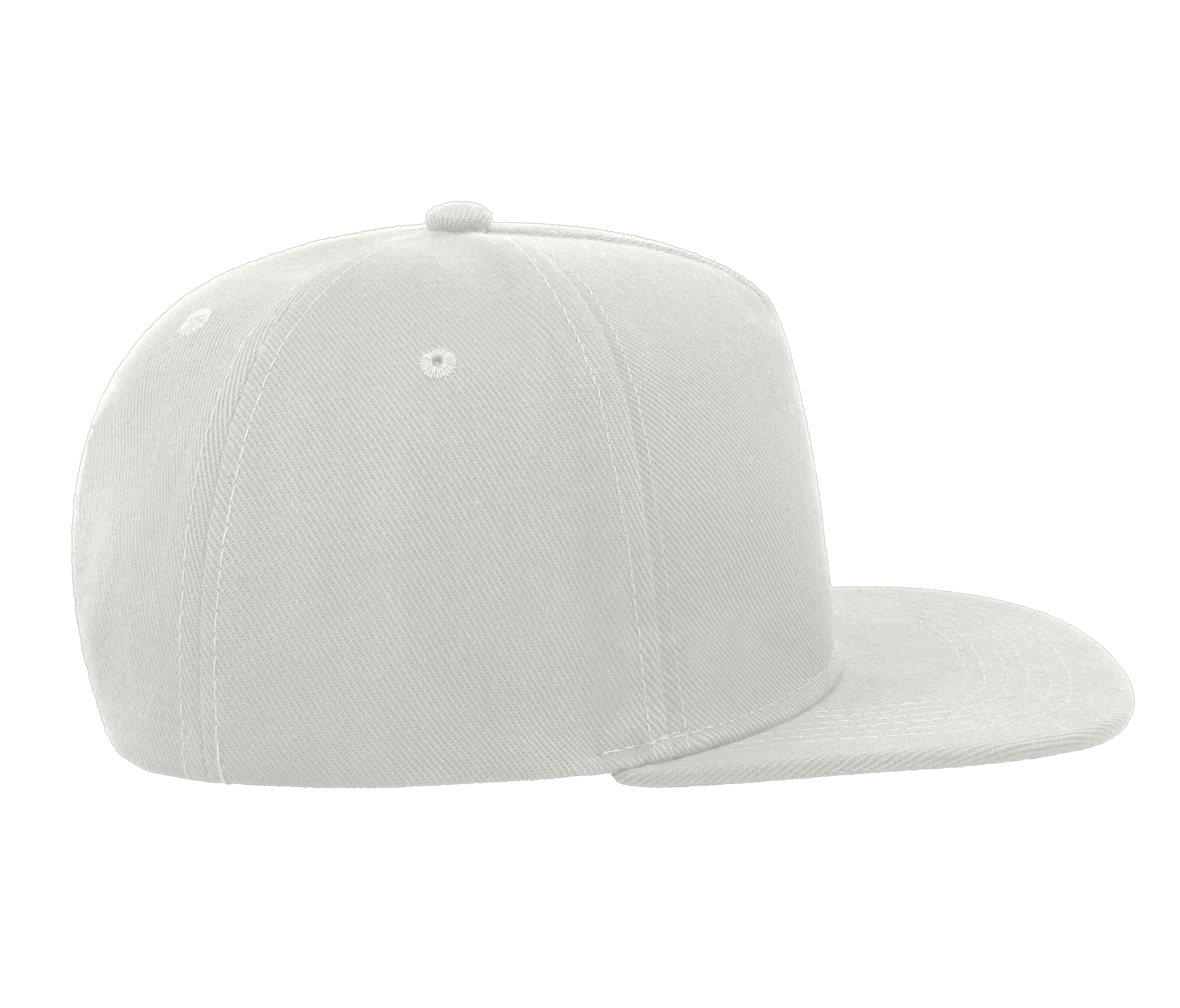 Casquette Visière Plate 5 Pans - White