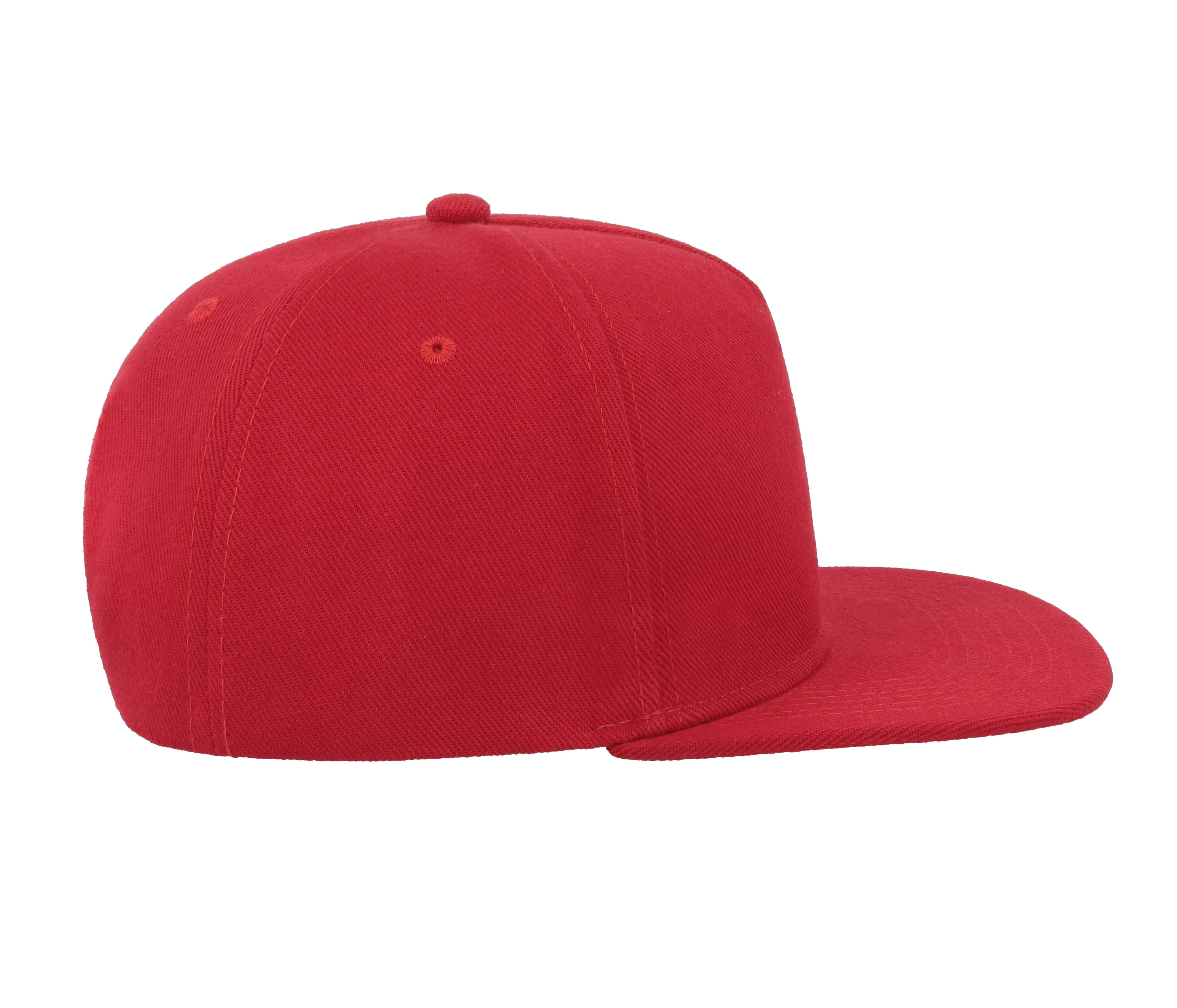 Casquette Visière Plate 5 Pans - Red