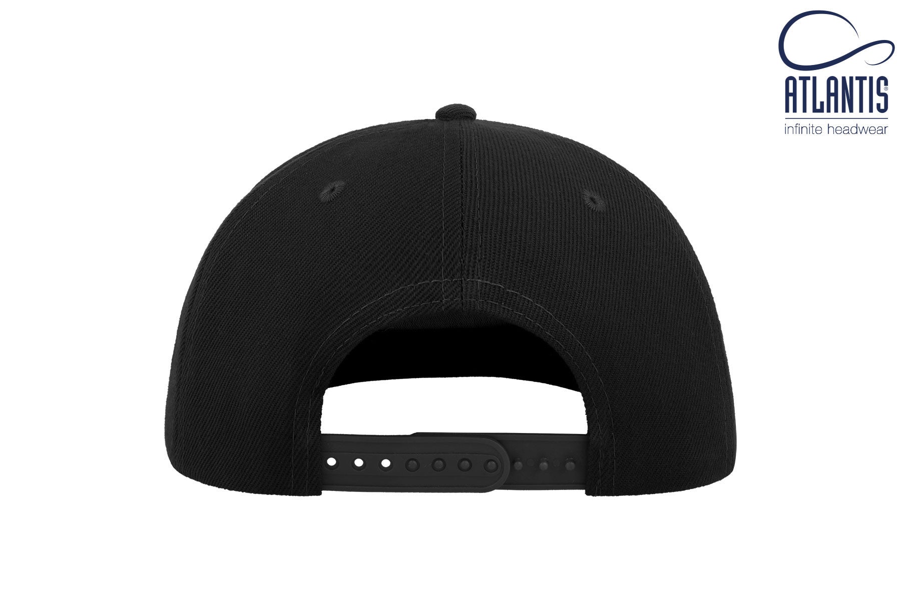 Casquette Visière Plate 5 Pans - Black