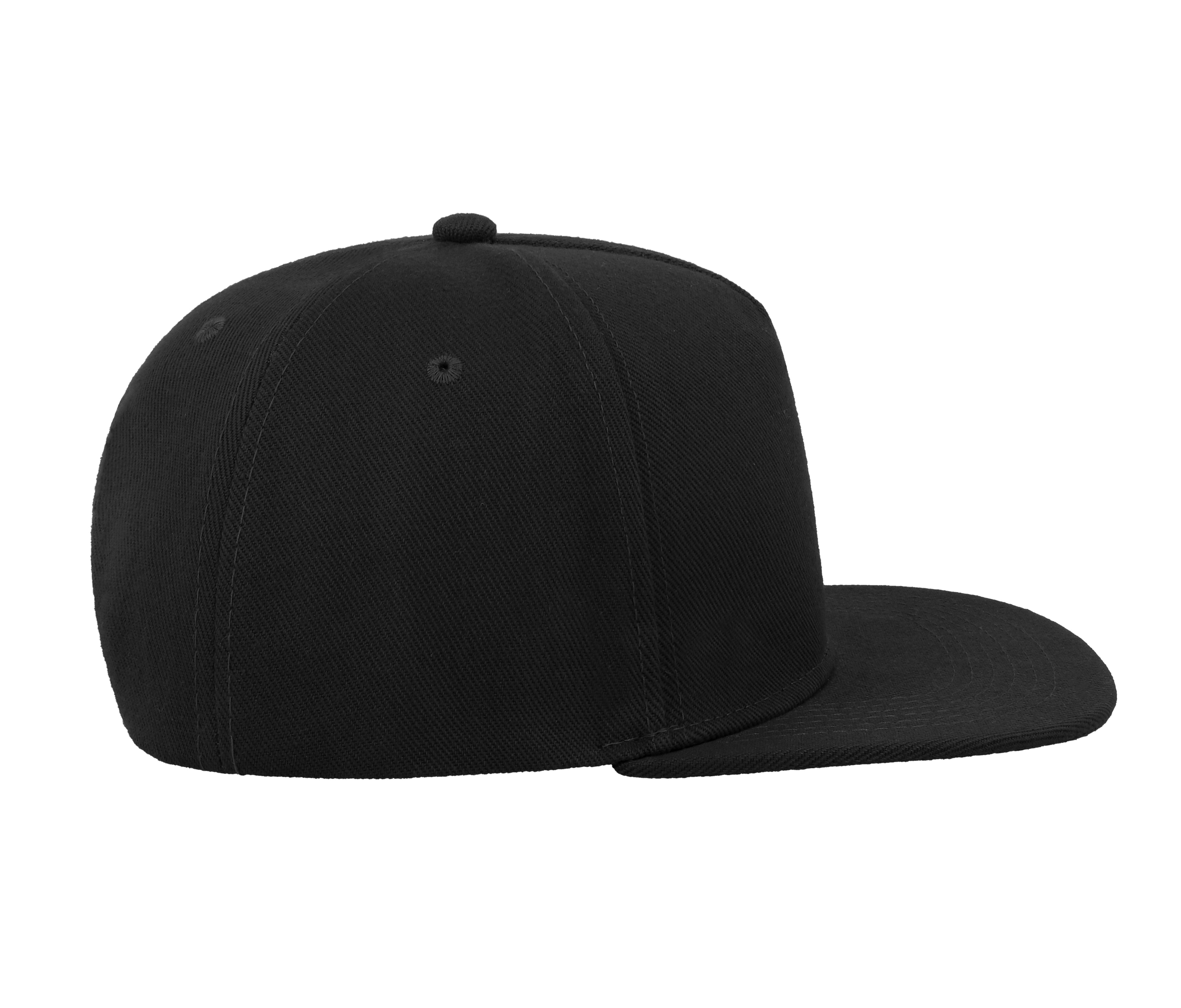 Casquette Visière Plate 5 Pans - Black