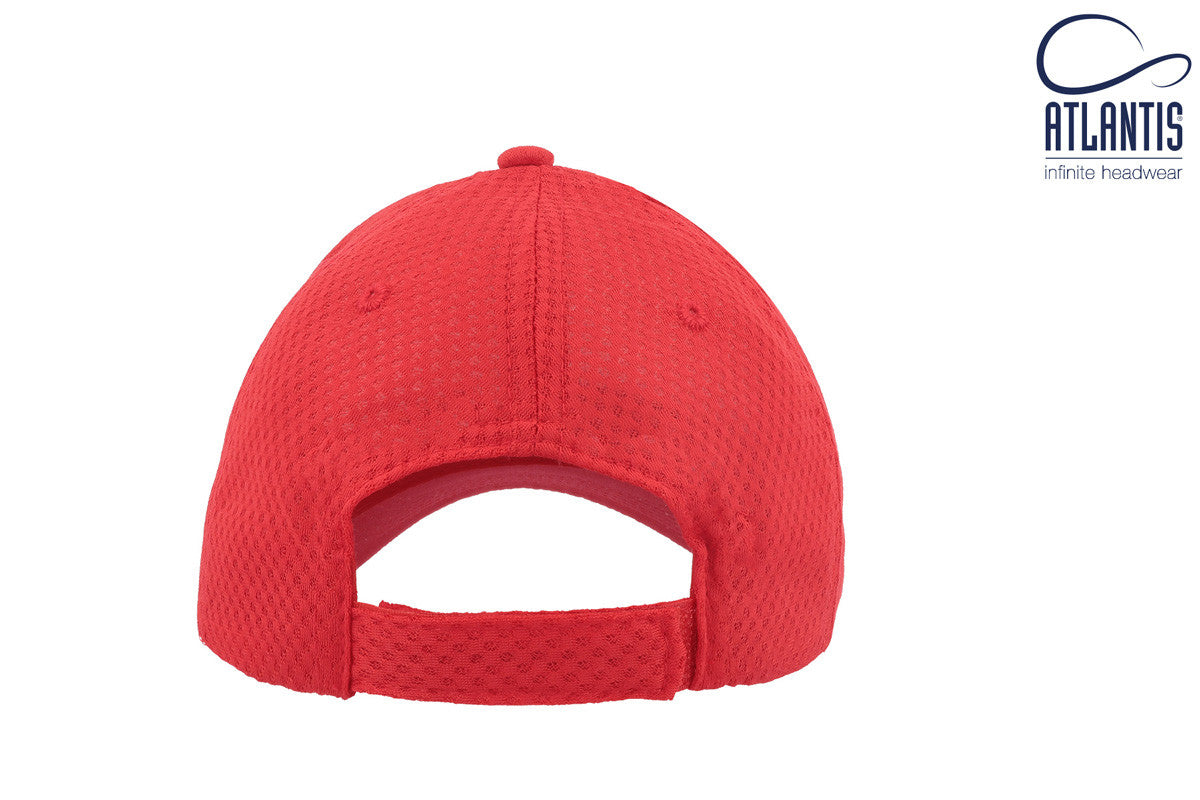 Casquette 6 Pans Respirante - Red