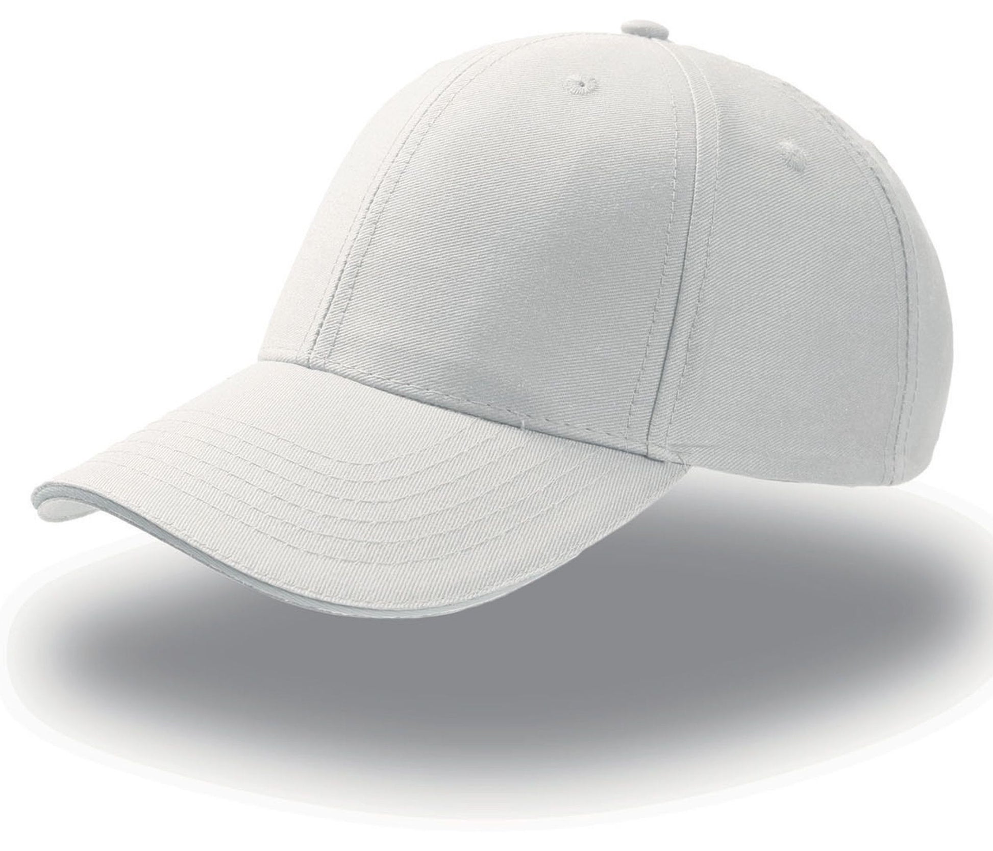 Casquette 6 Pans Visière Sandwich - White/white