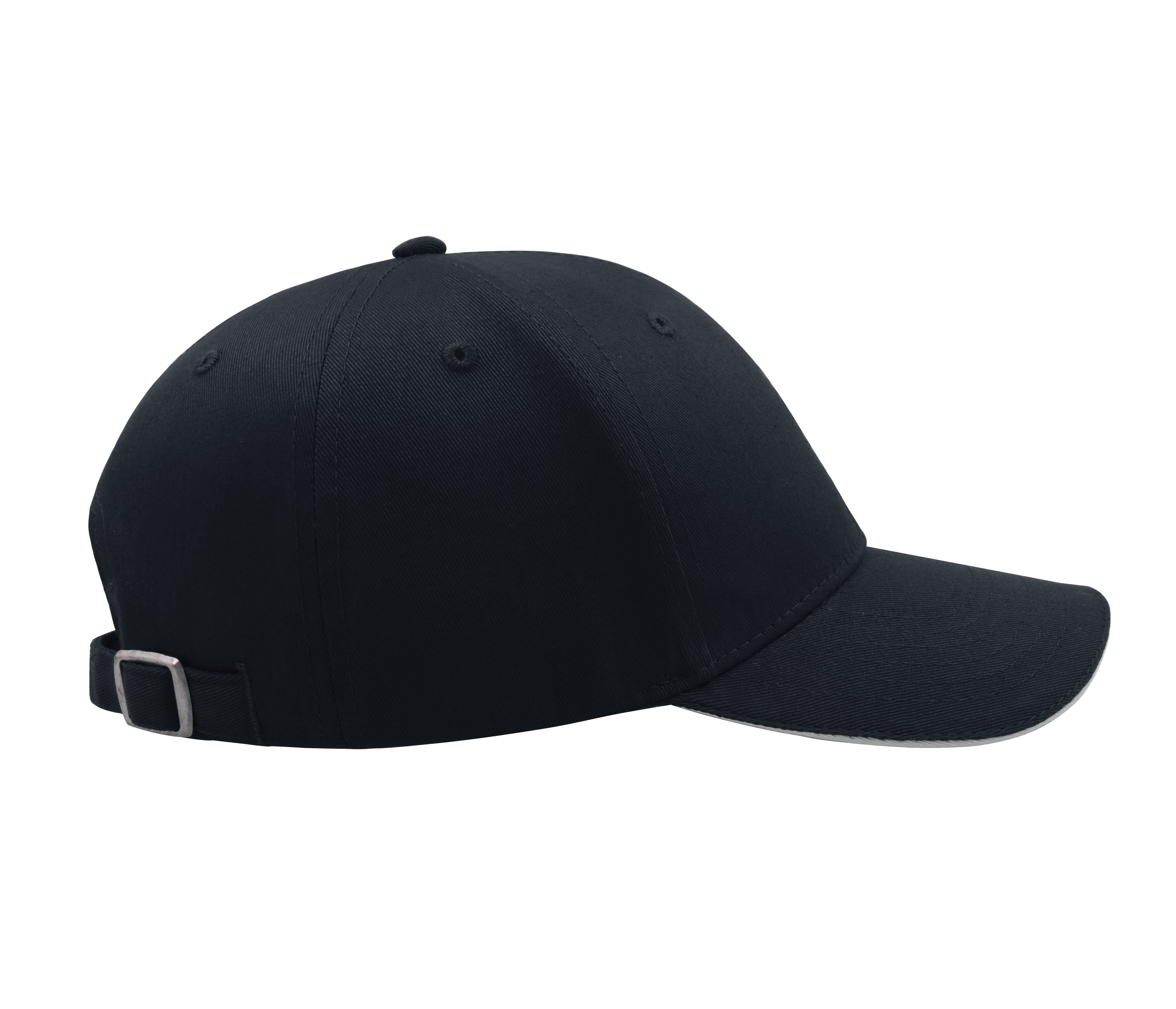 Casquette 6 Pans Visière Sandwich - Navy/white