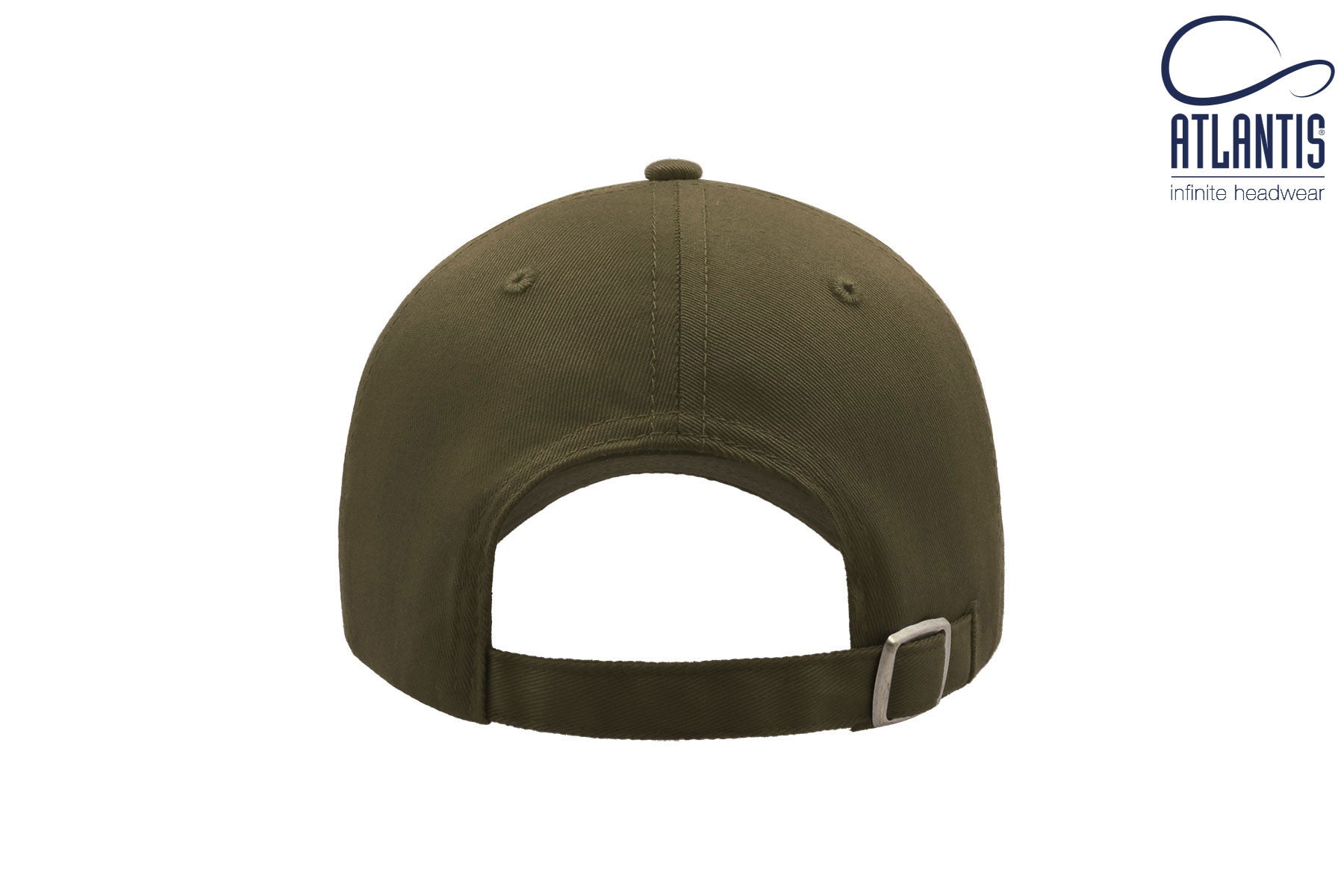 Casquette 6 Pans Visière Sandwich - Olive/white