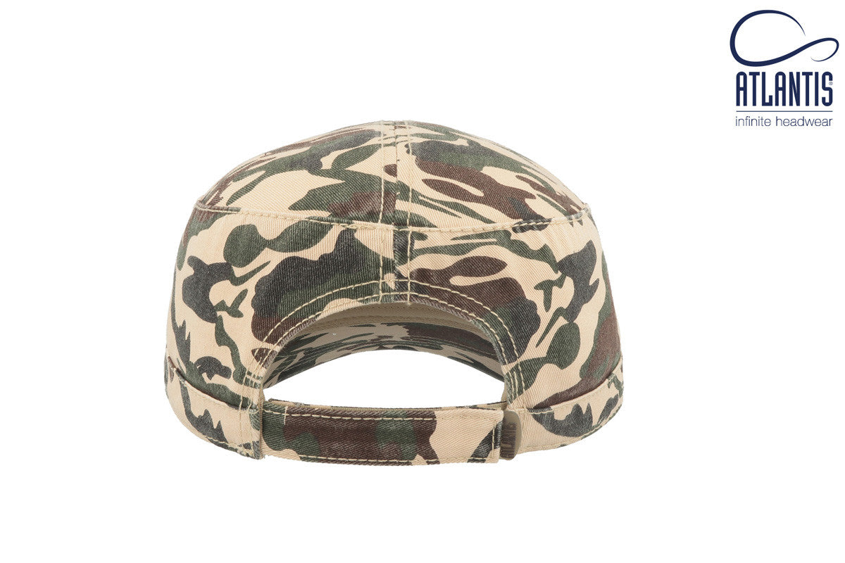 Casquette Militaire Délavée - Camouflage Khaki