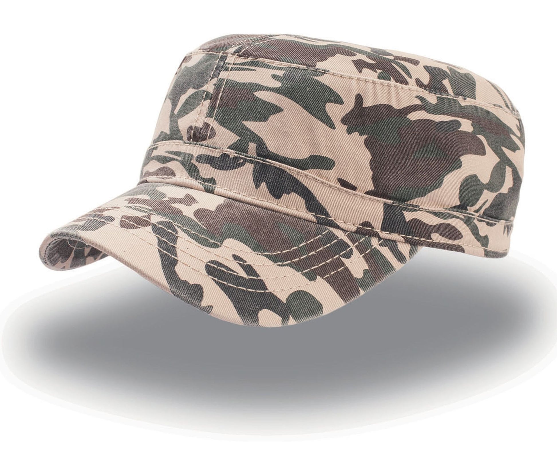 Casquette Militaire Délavée - Camouflage Khaki