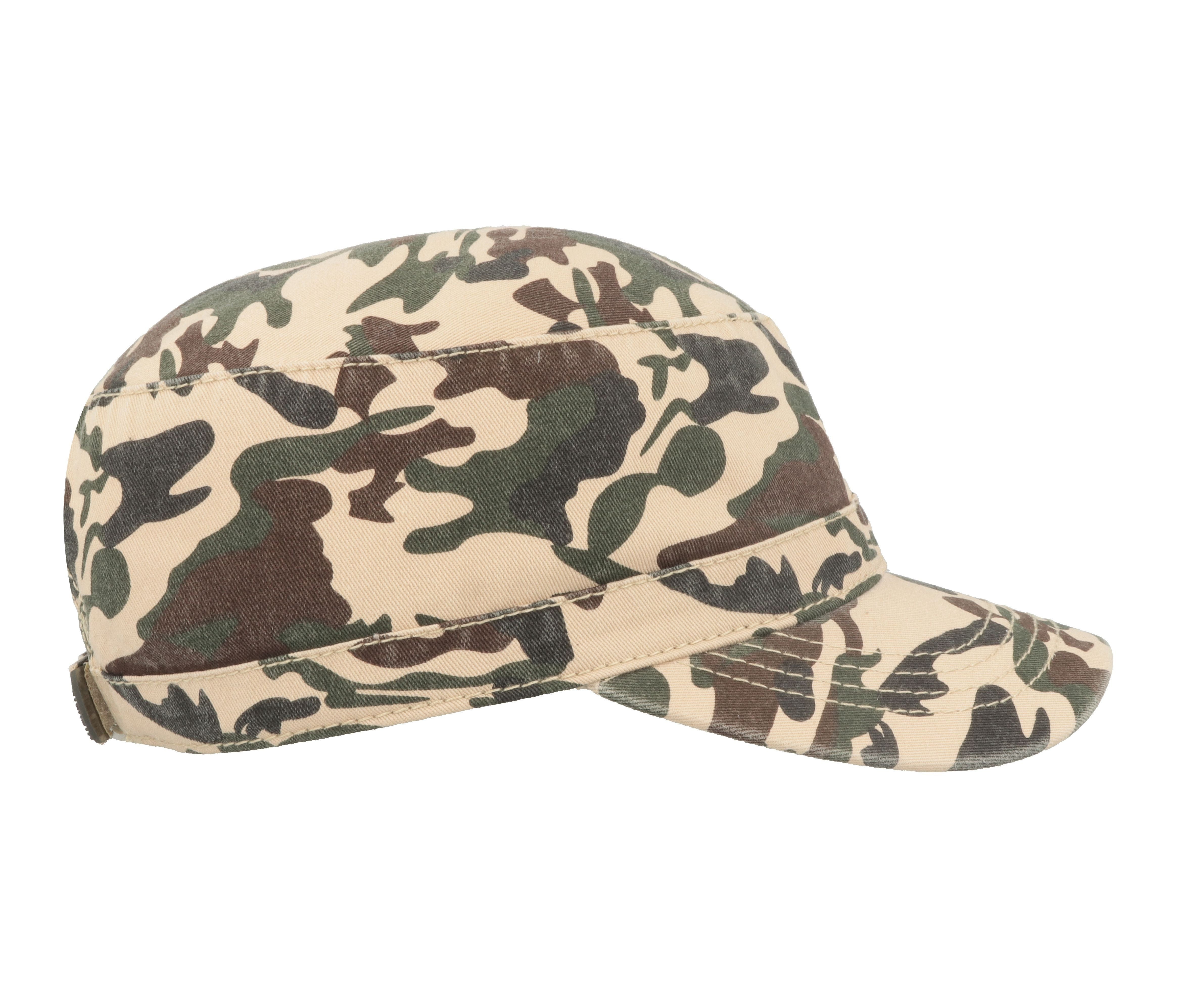 Casquette Militaire Délavée - Camouflage Khaki