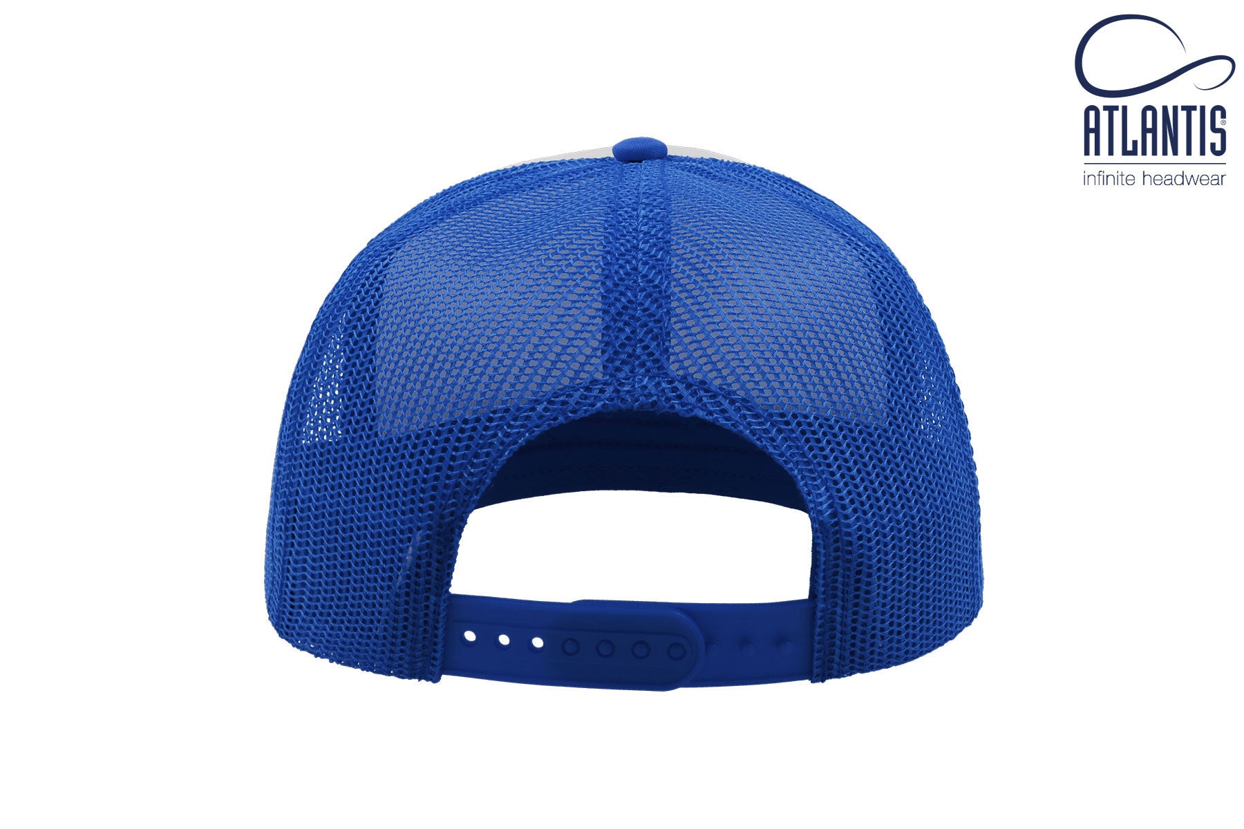 Casquette Américaine Visière Plate - White/royal
