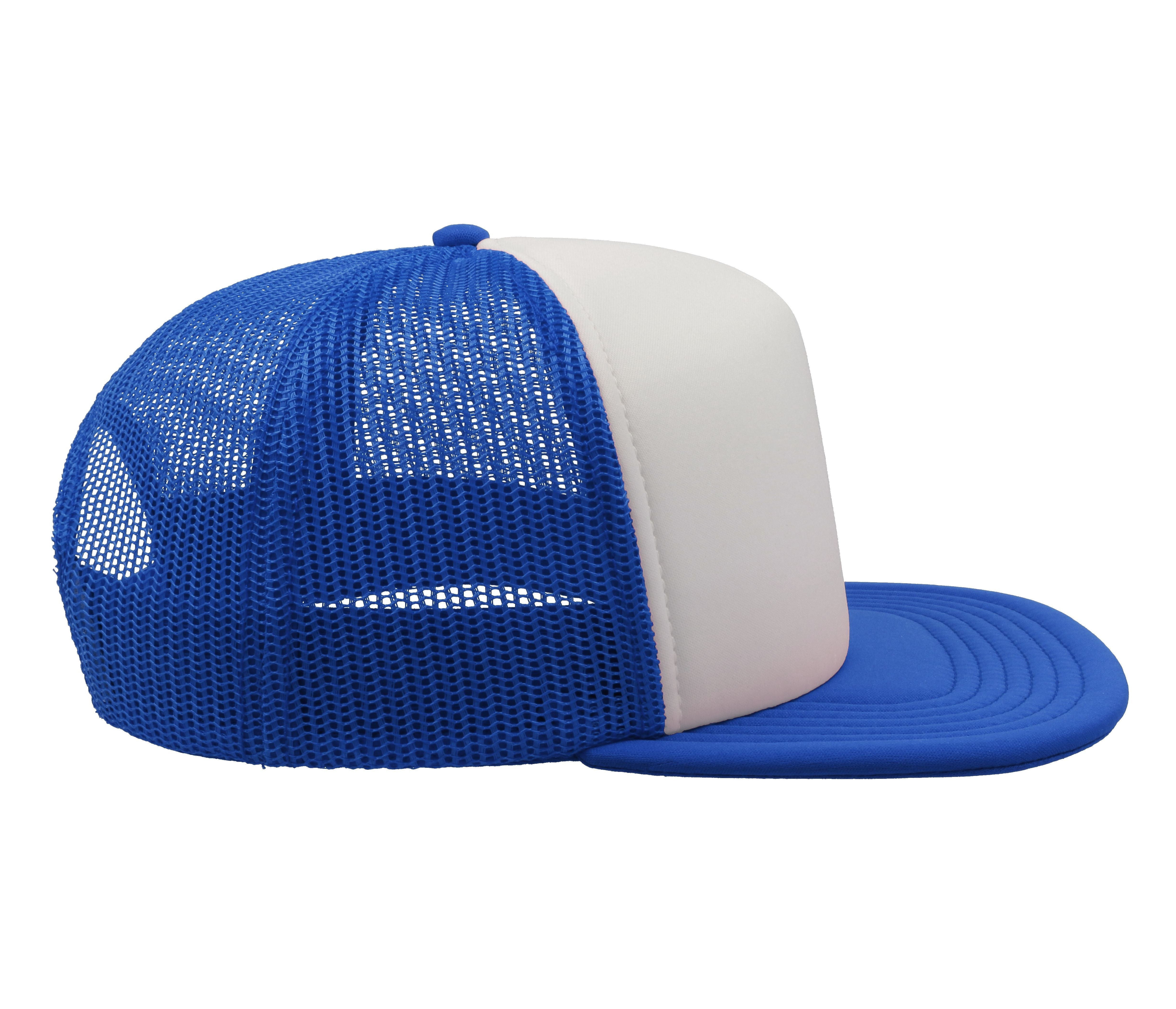 Casquette Américaine Visière Plate - White/royal