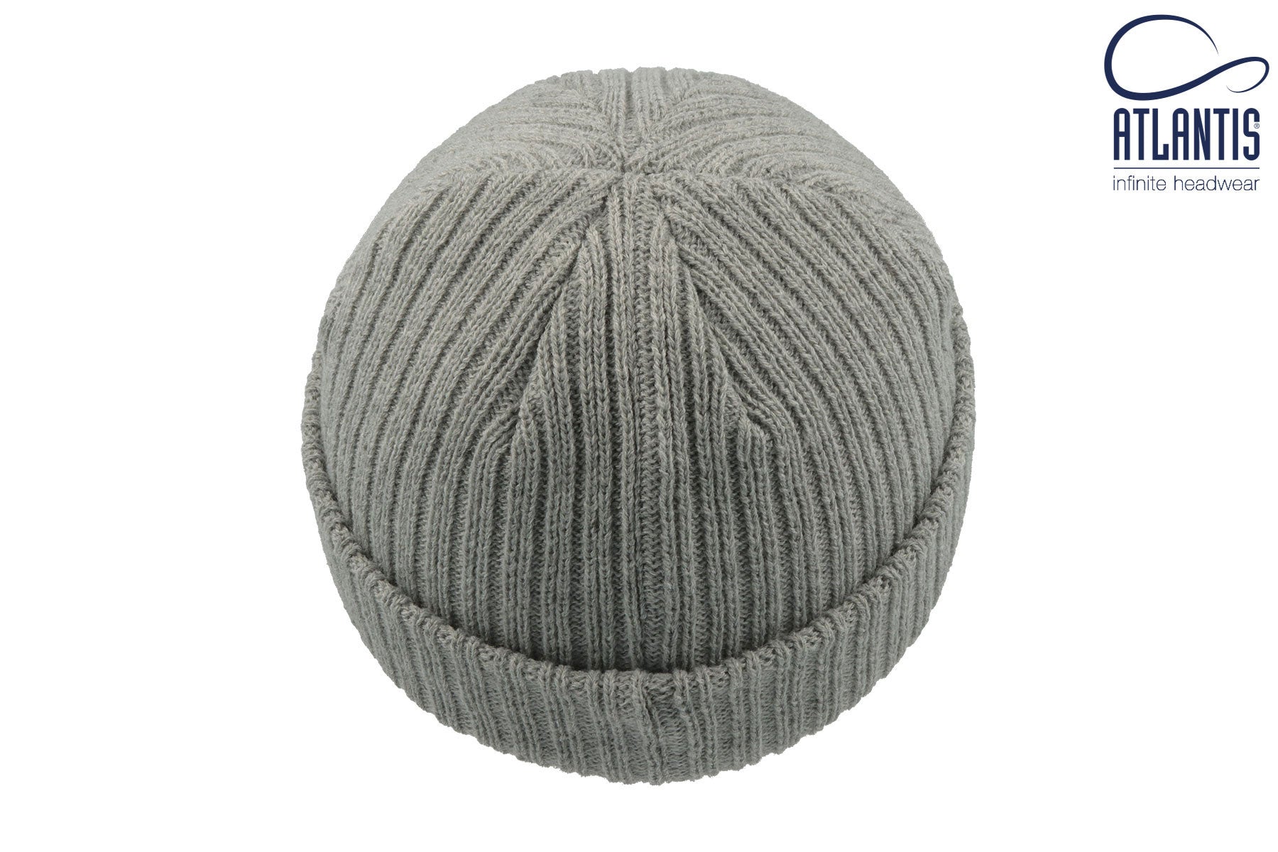 Bonnet Avec Revers - Light Grey Melange