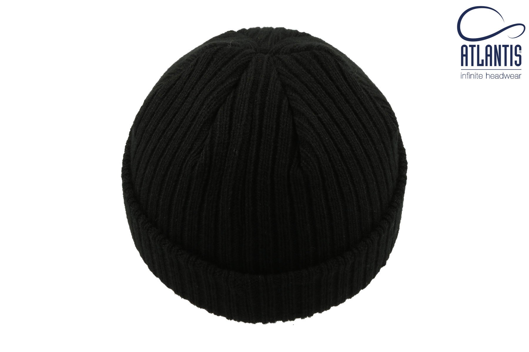 Bonnet Avec Revers - Black Melange